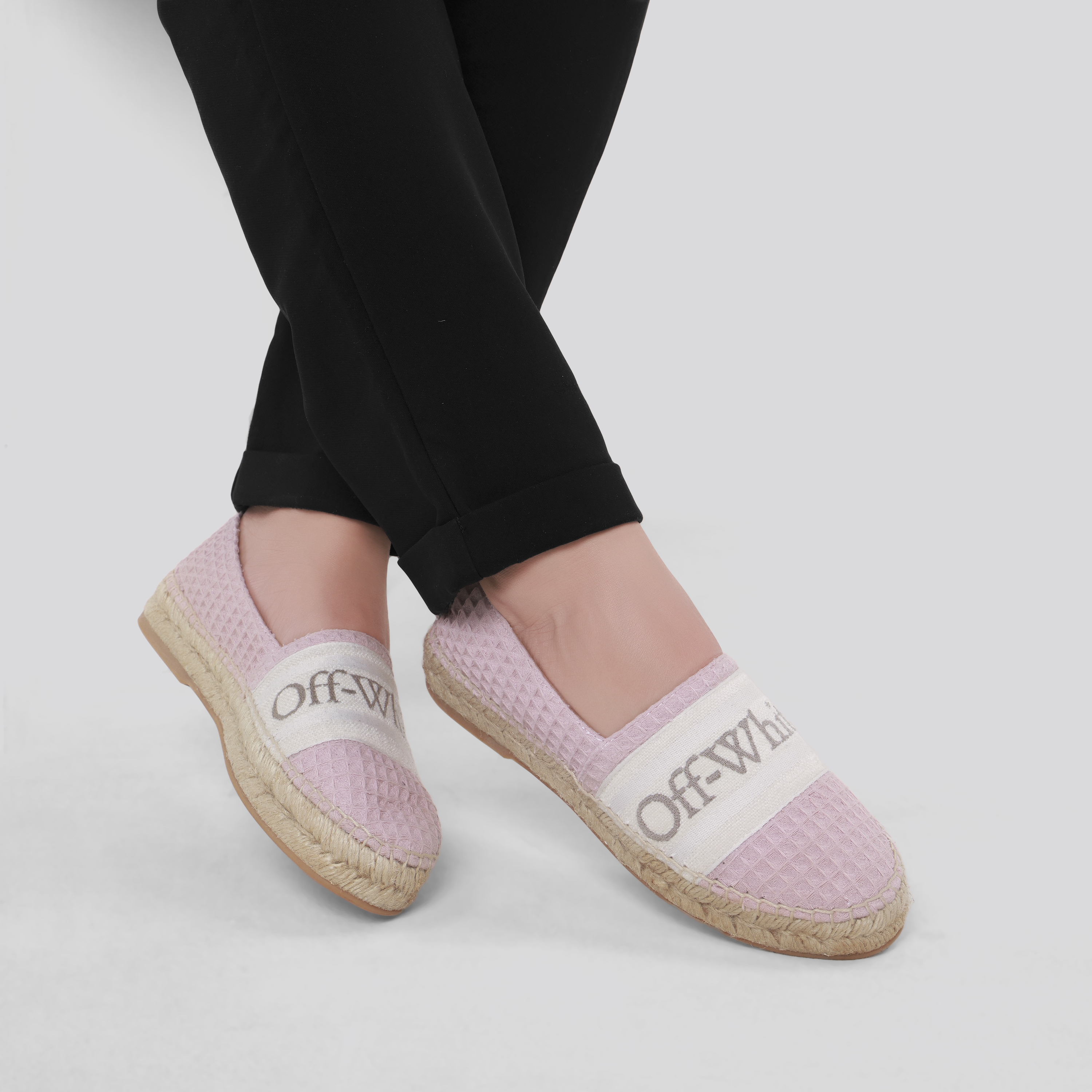 Espadrille Rosado Off-White Logo