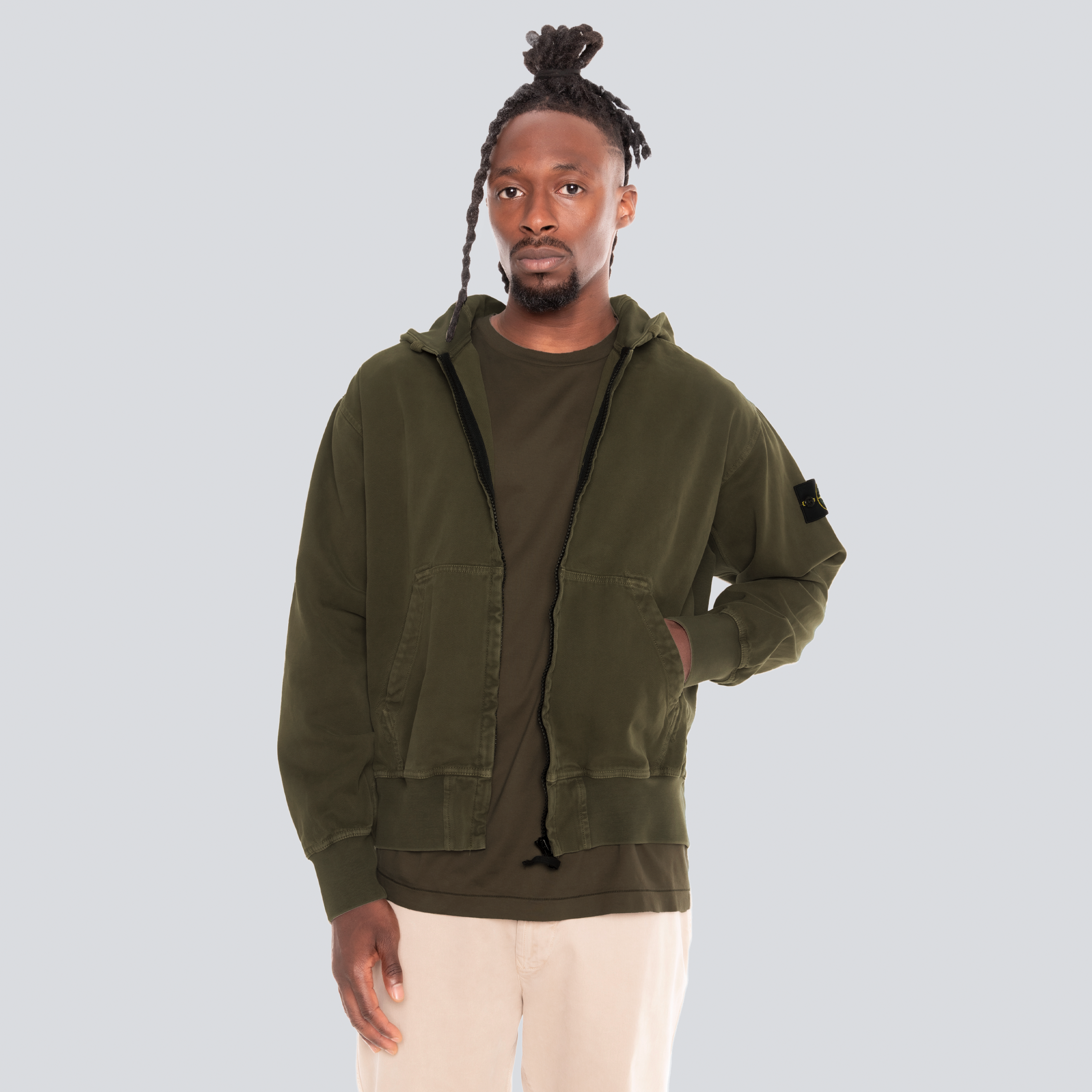Chaqueta Verde Stone Island Tag