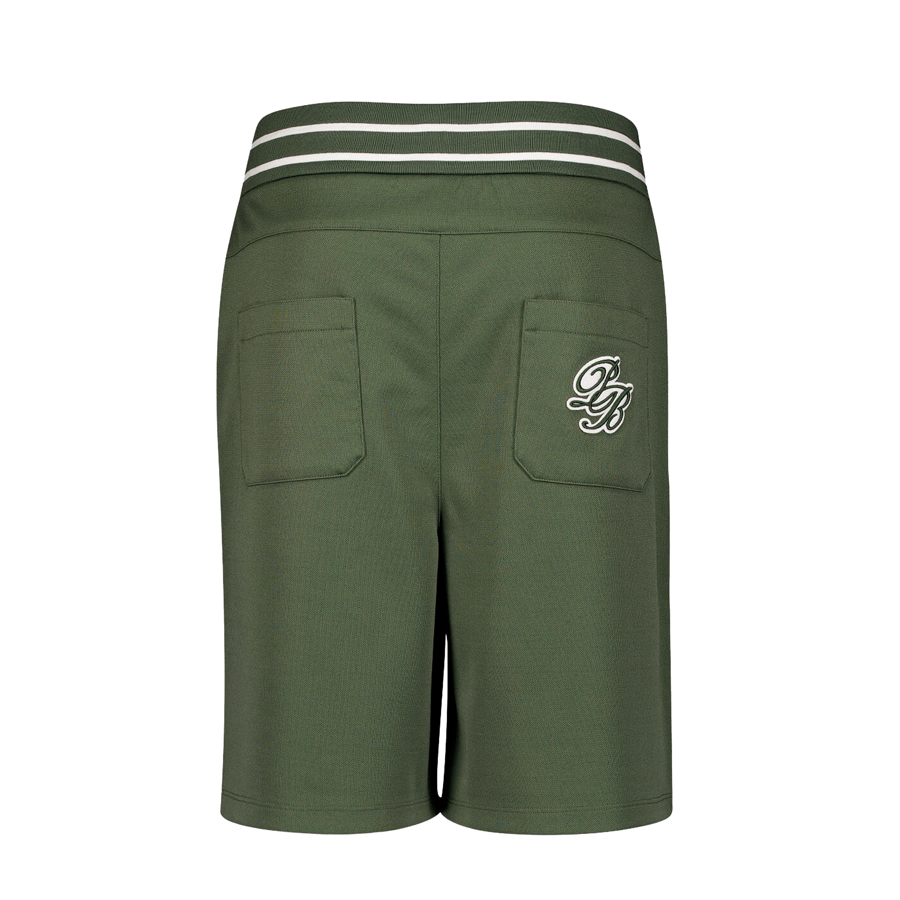 Shorts Verde Balmain PB Patch