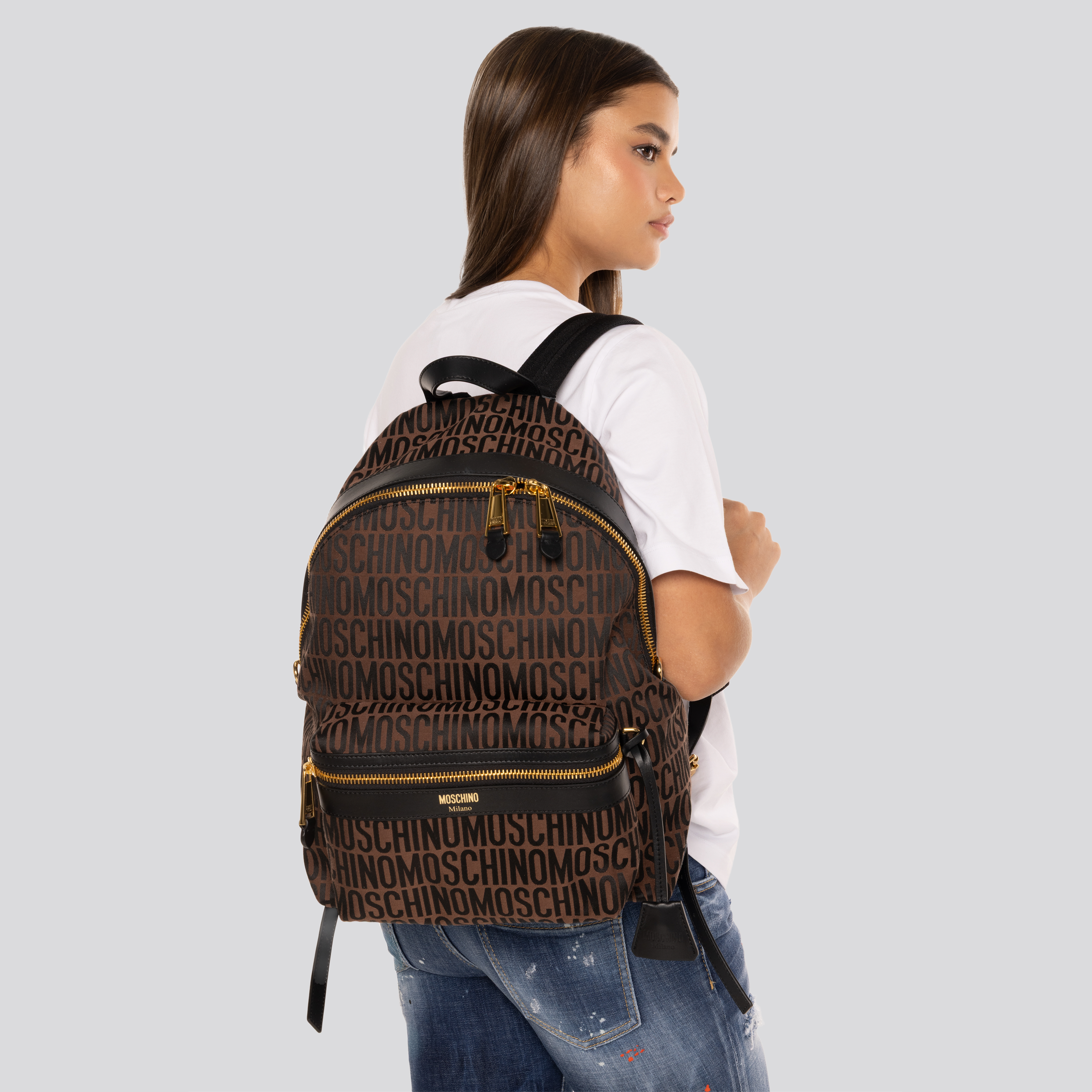 Mochila Café Moschino Multi Logo