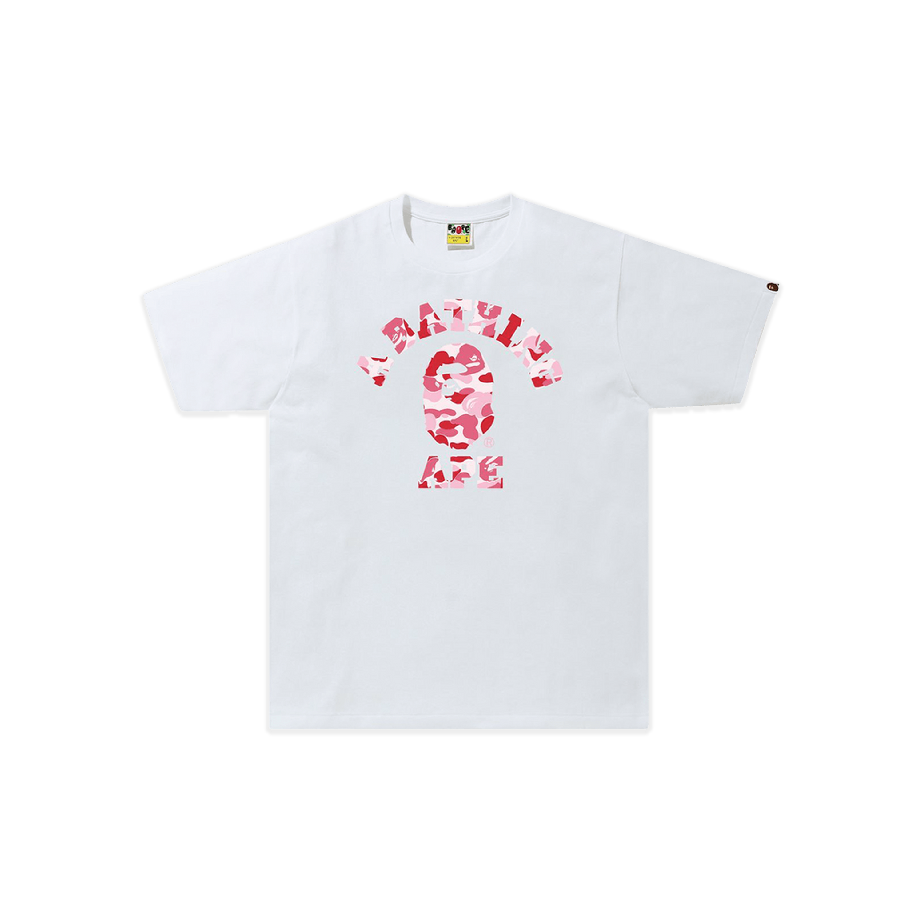 Camiseta Blanca Bape Abc Camo Big Ape Hea