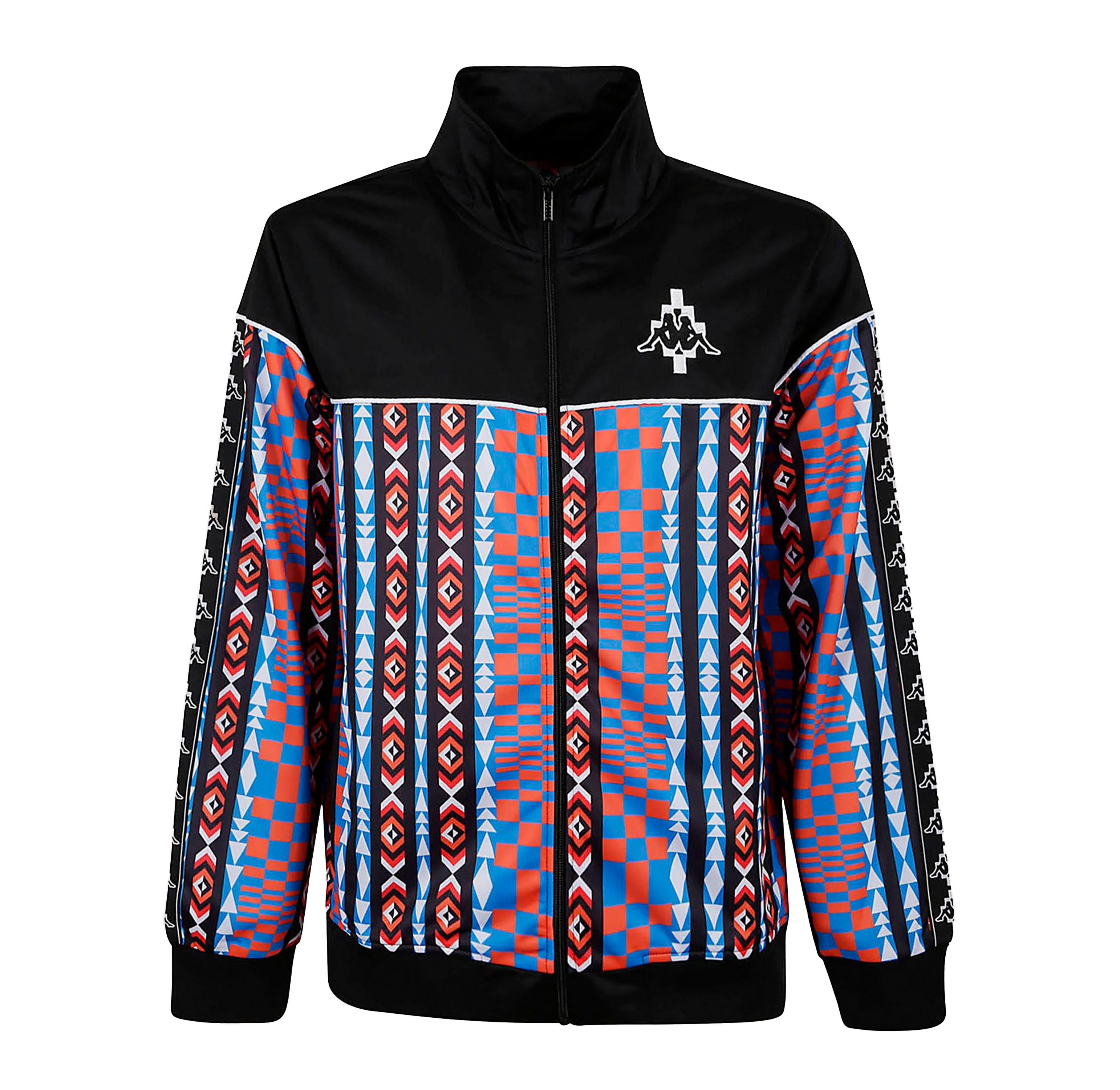 Chaqueta Negra Marcelo Burlon Multicolor Folk Kappa
