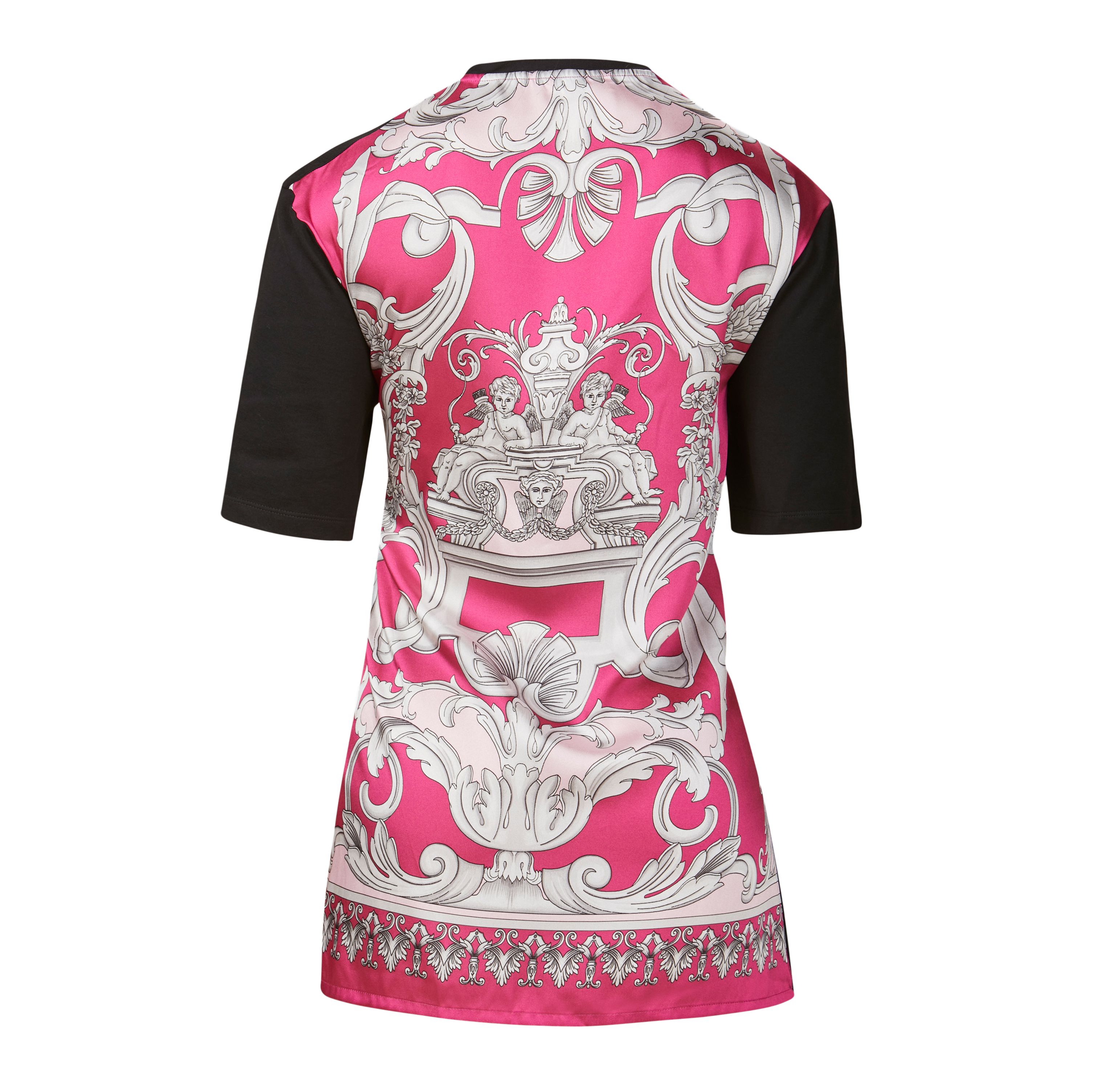Camiseta Negra Versace Safety Pin Baroque