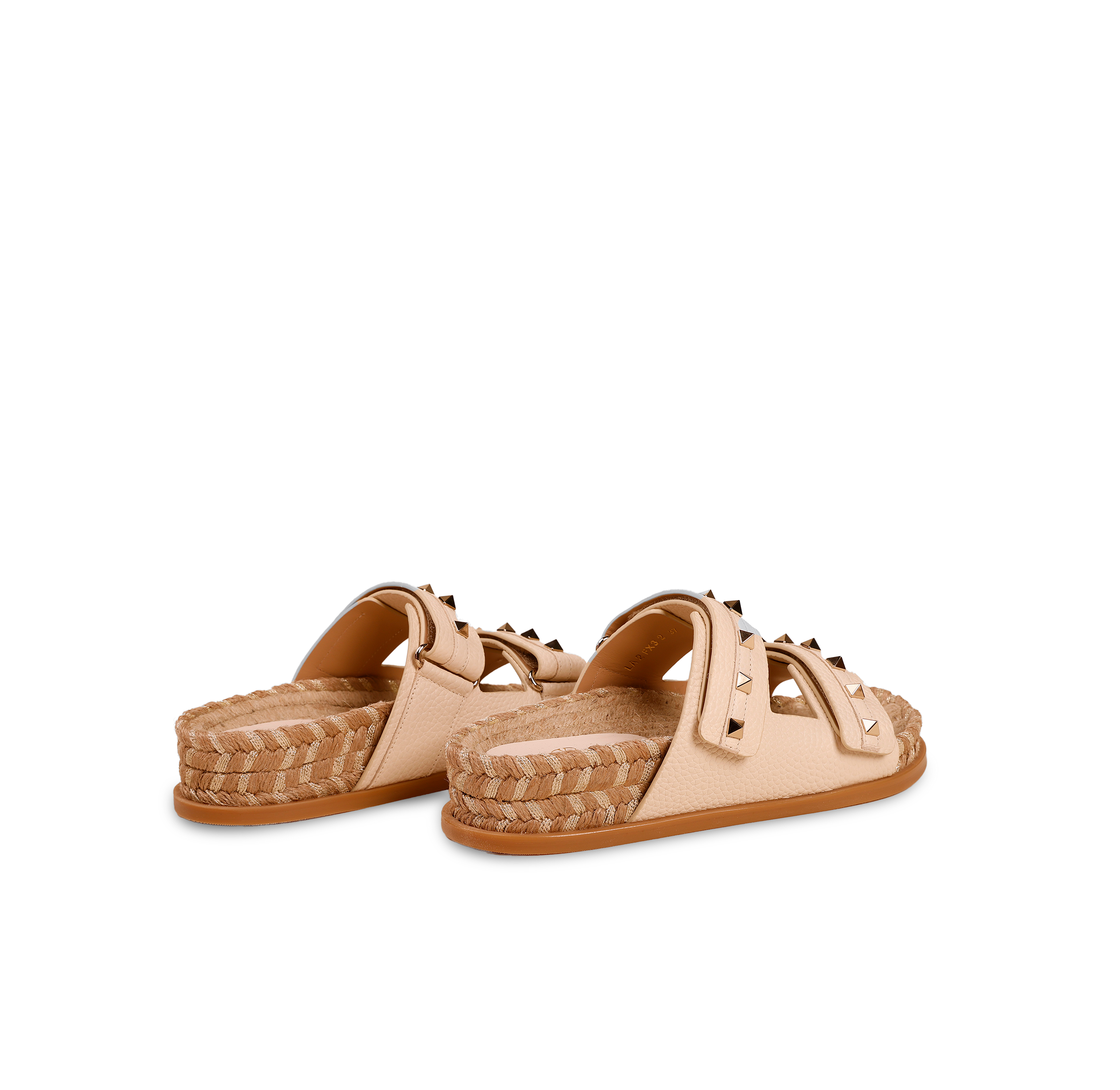 Sandalias Marfil Claro Valentino Rockstud Double