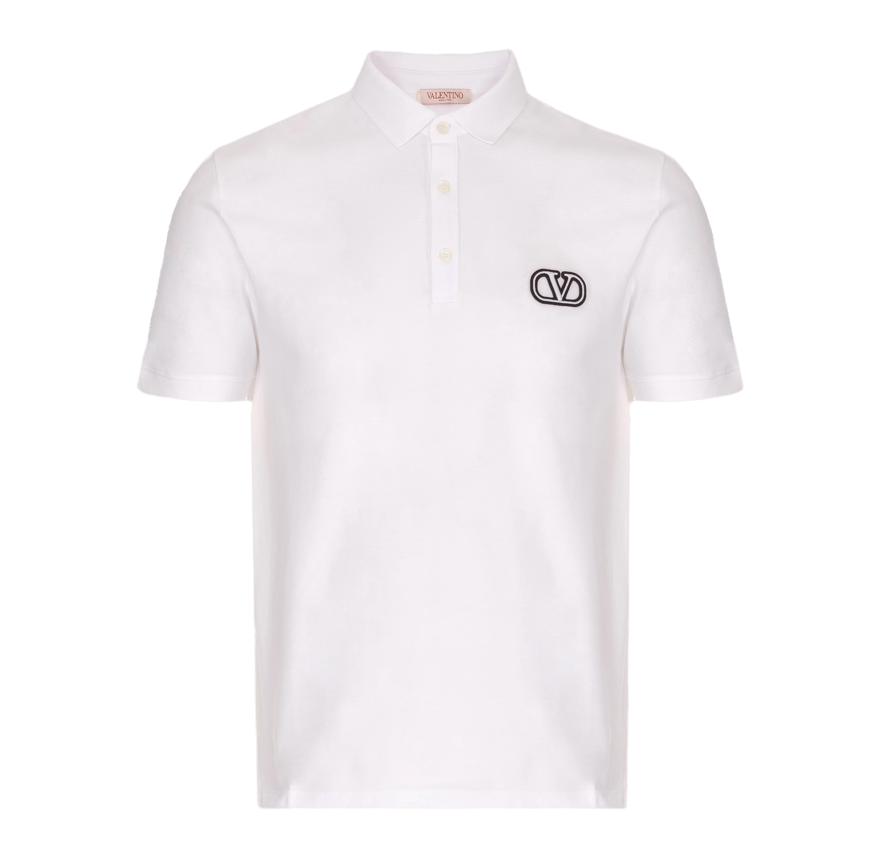 Camiseta Tipo Polo Blanco Valentino Vlogo