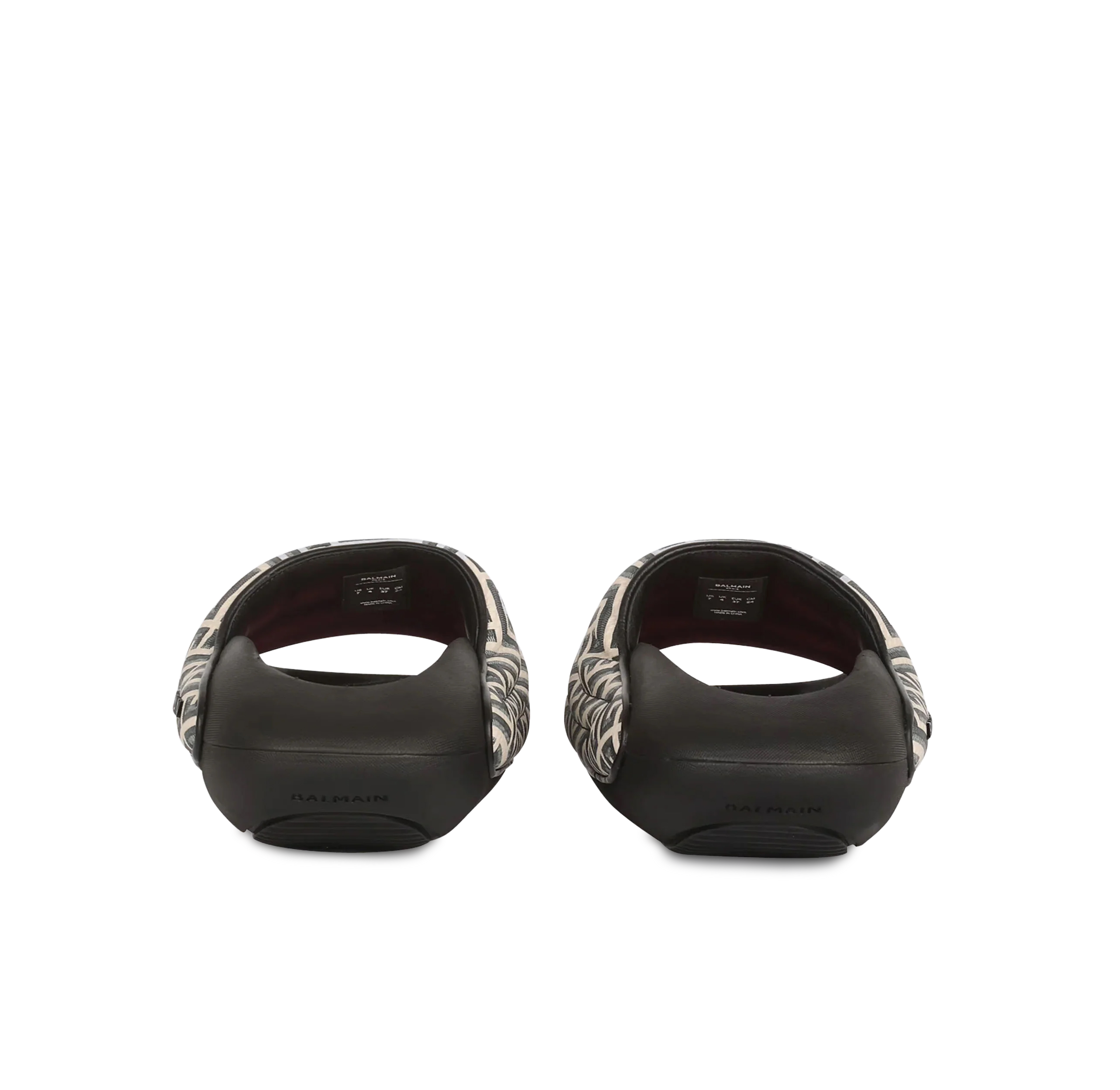 Sandalias Negras Balmain Monogram B-It