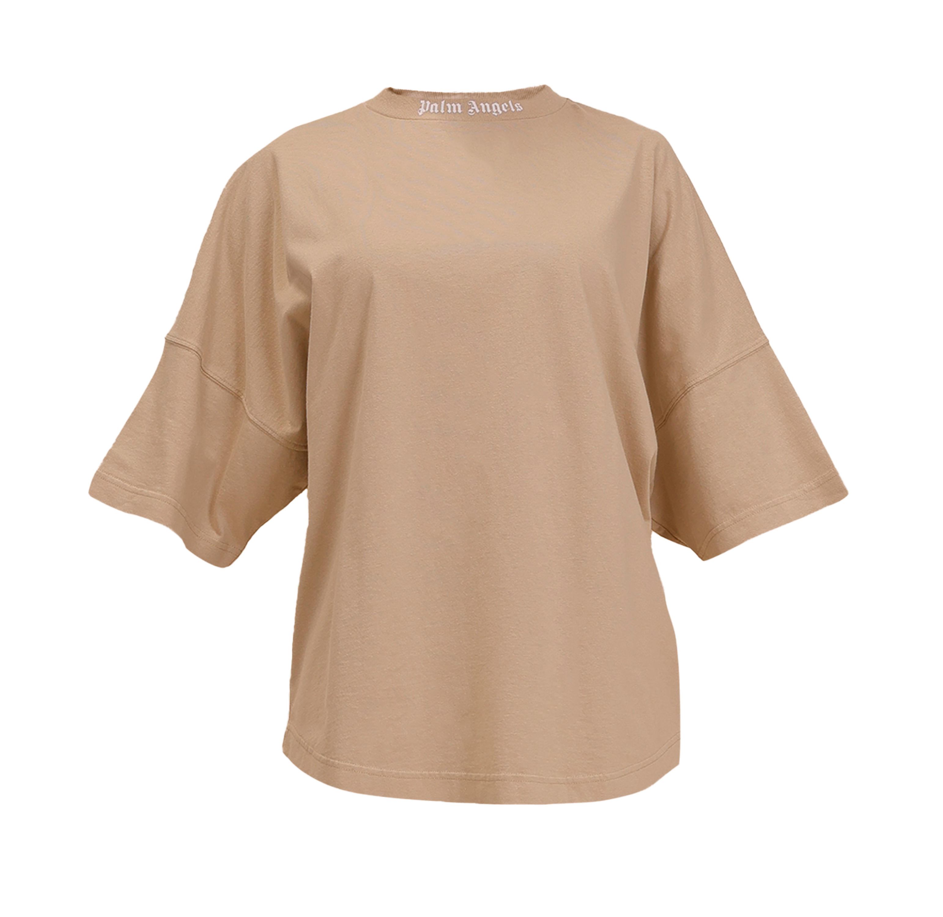 Camiseta Beige Palm Angels Classic Logo Over