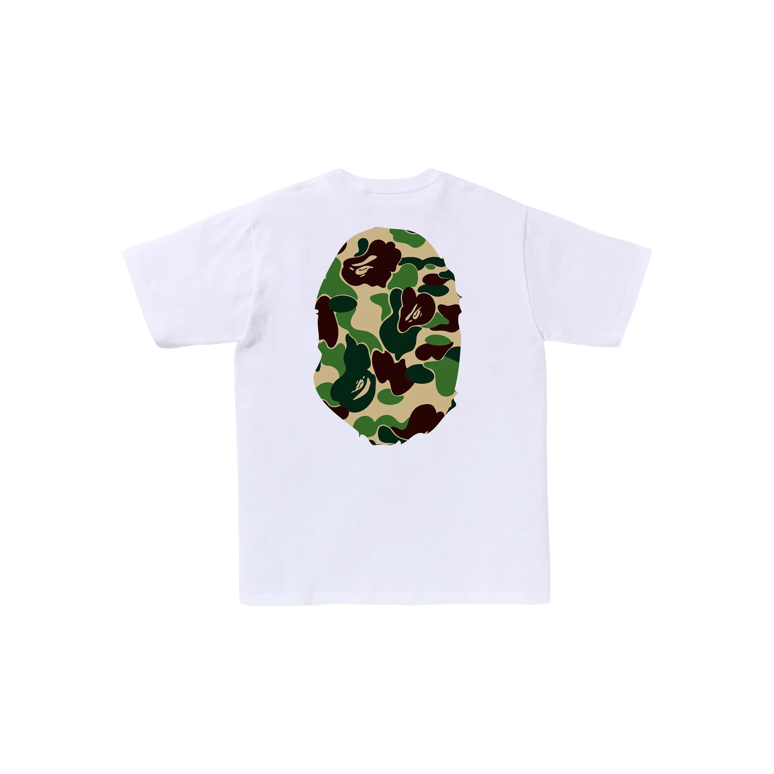 Camiseta Blanca Bape Abc Camo Big Ape Hea