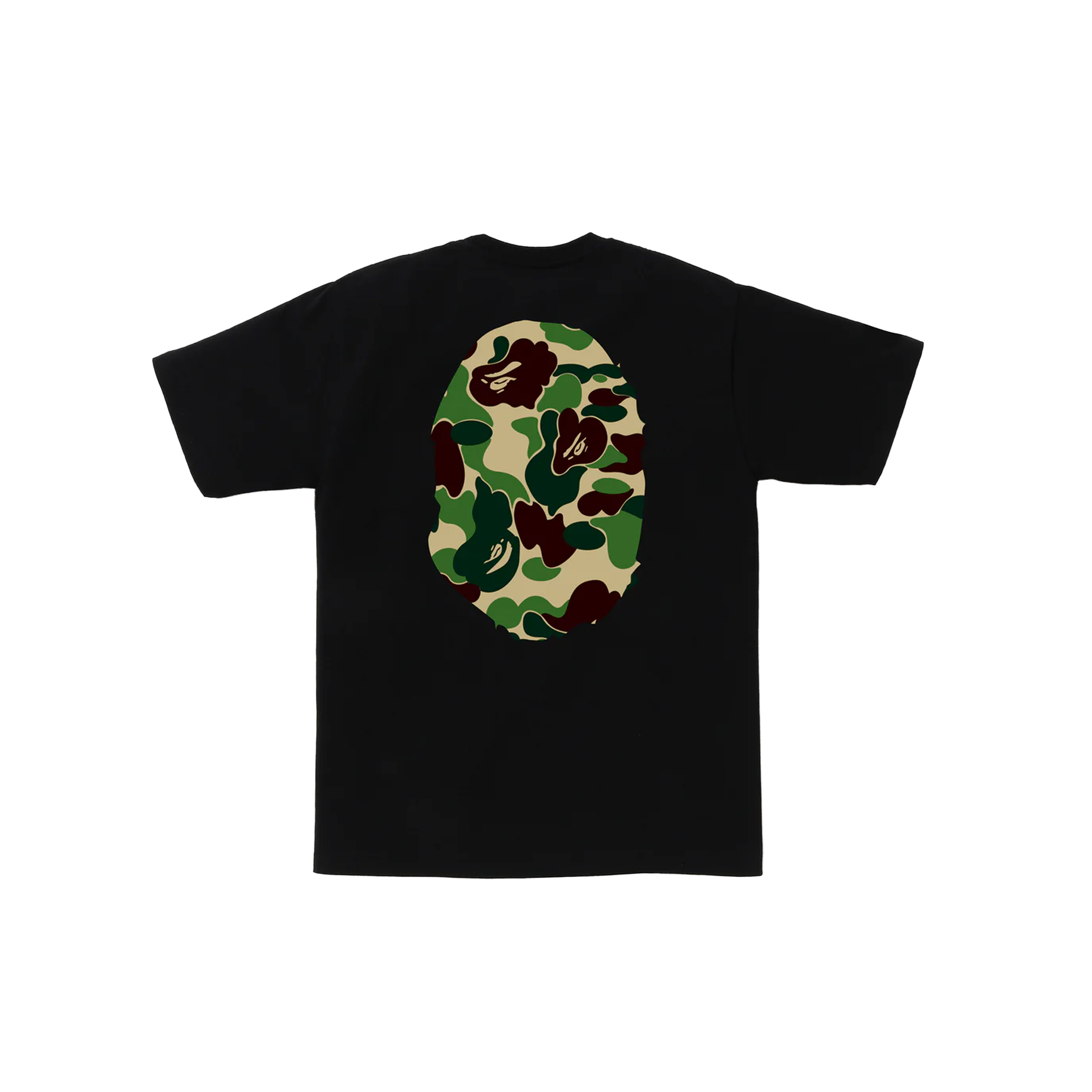 Camiseta Negra Bape Abc Camo Big Ape Hea
