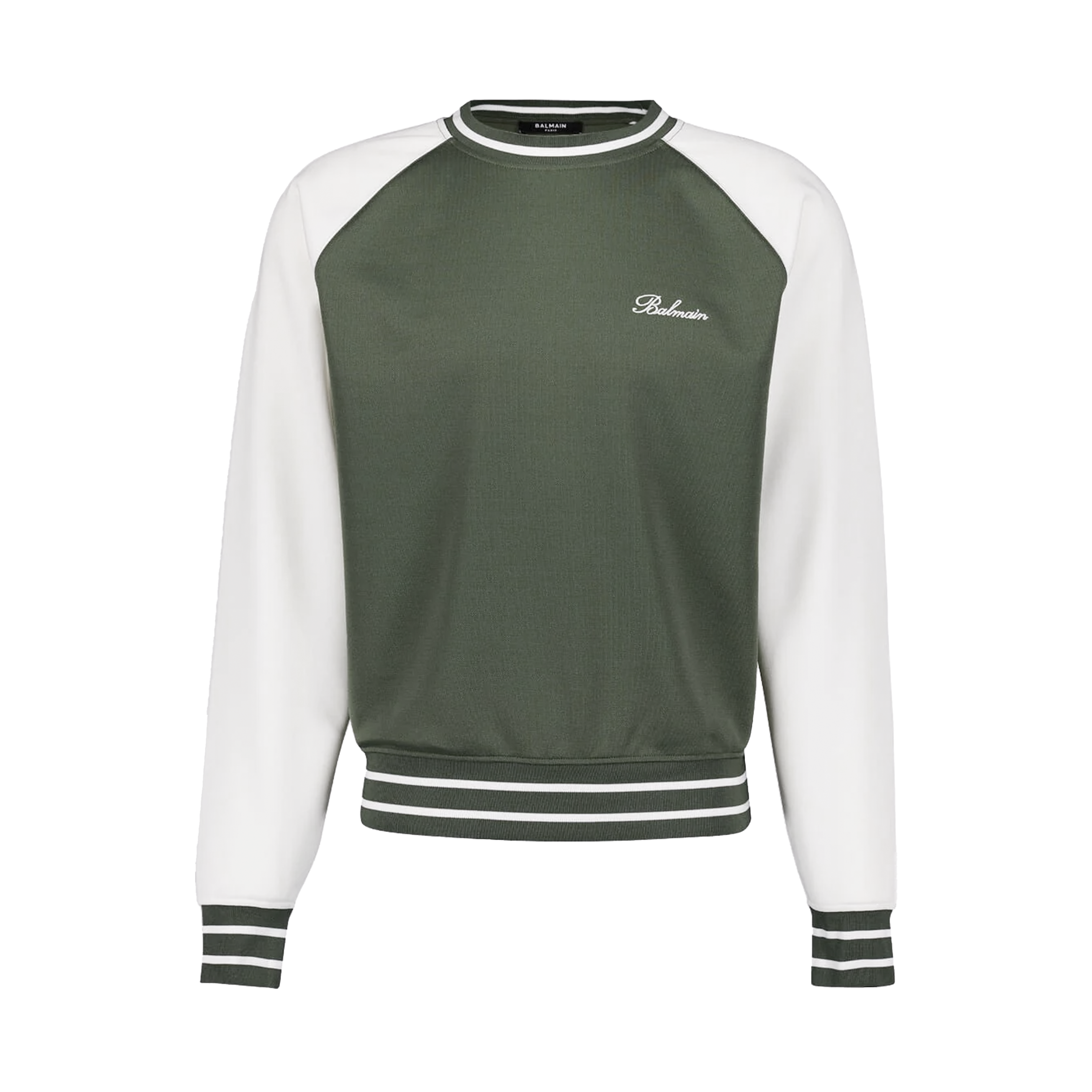 Buzo Verde Balmain Sign Logo