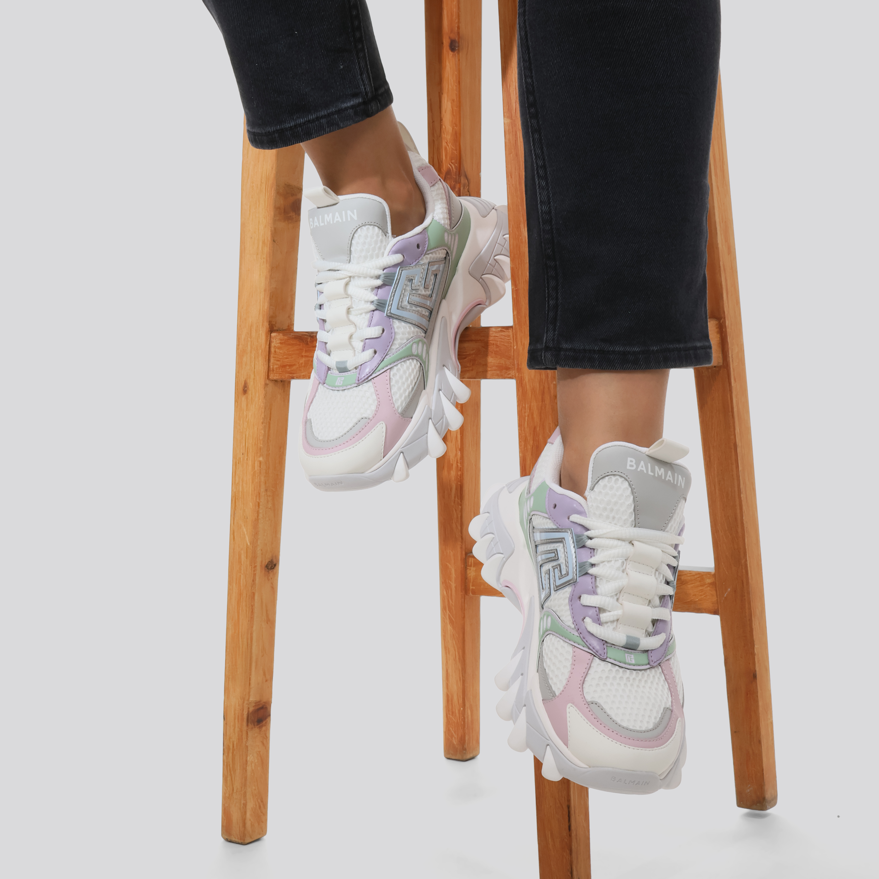 Sneakers Blancos Balmain B-East Rubberized