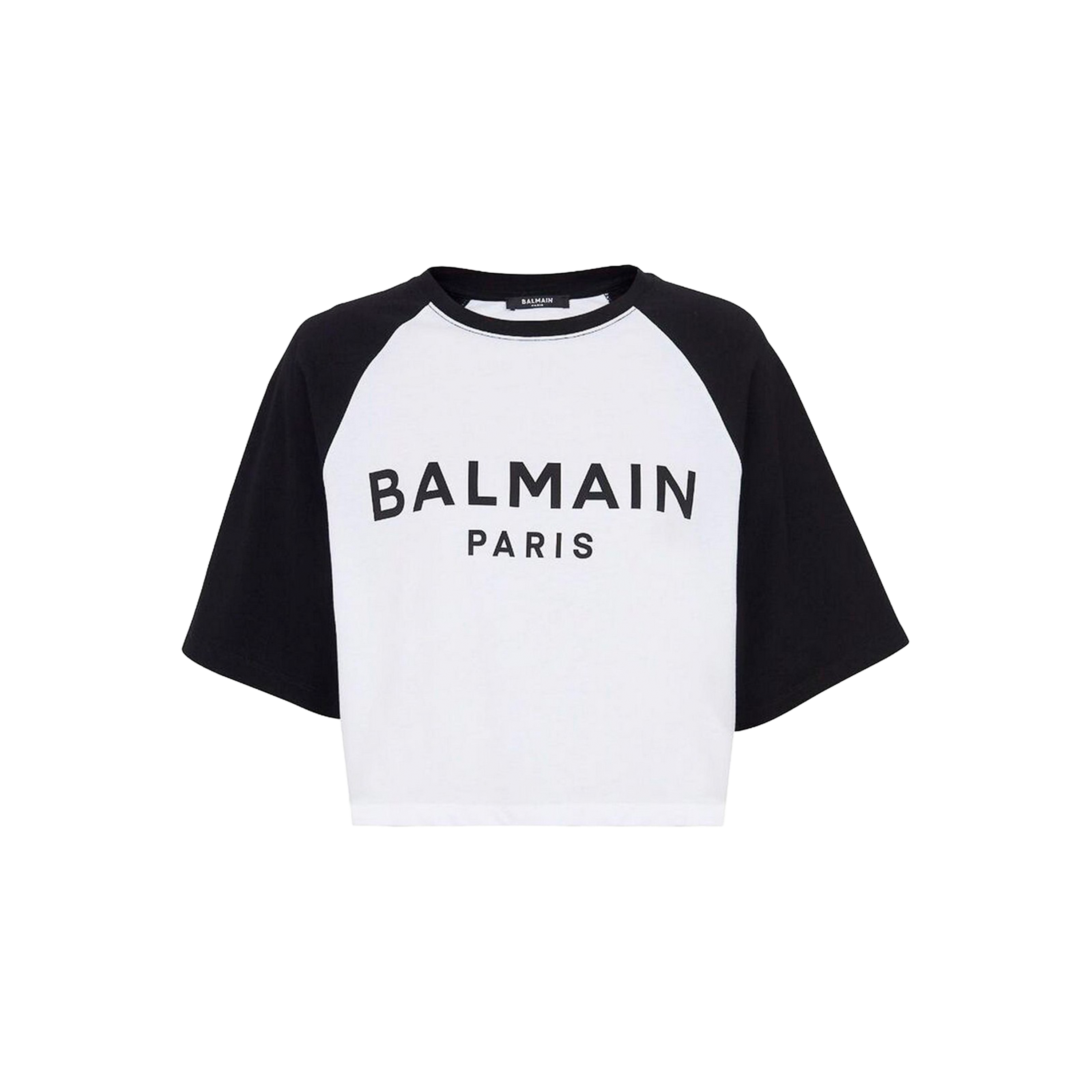 Camiseta Blanca Balmain Paris Logo