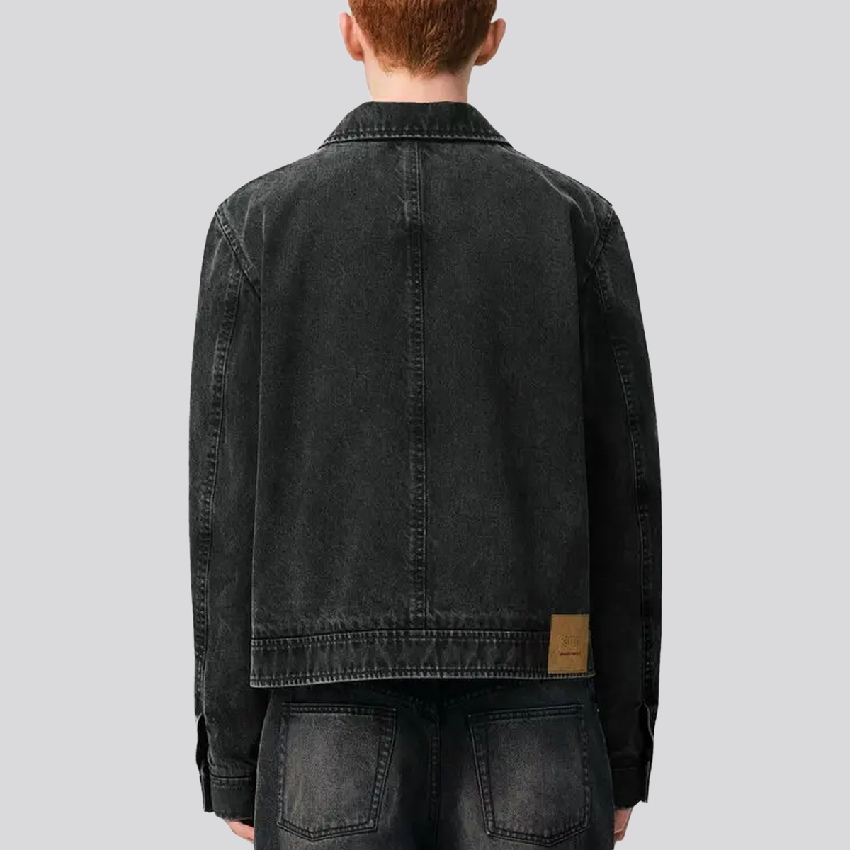 Chaqueta Negra Ami Paris Coeur