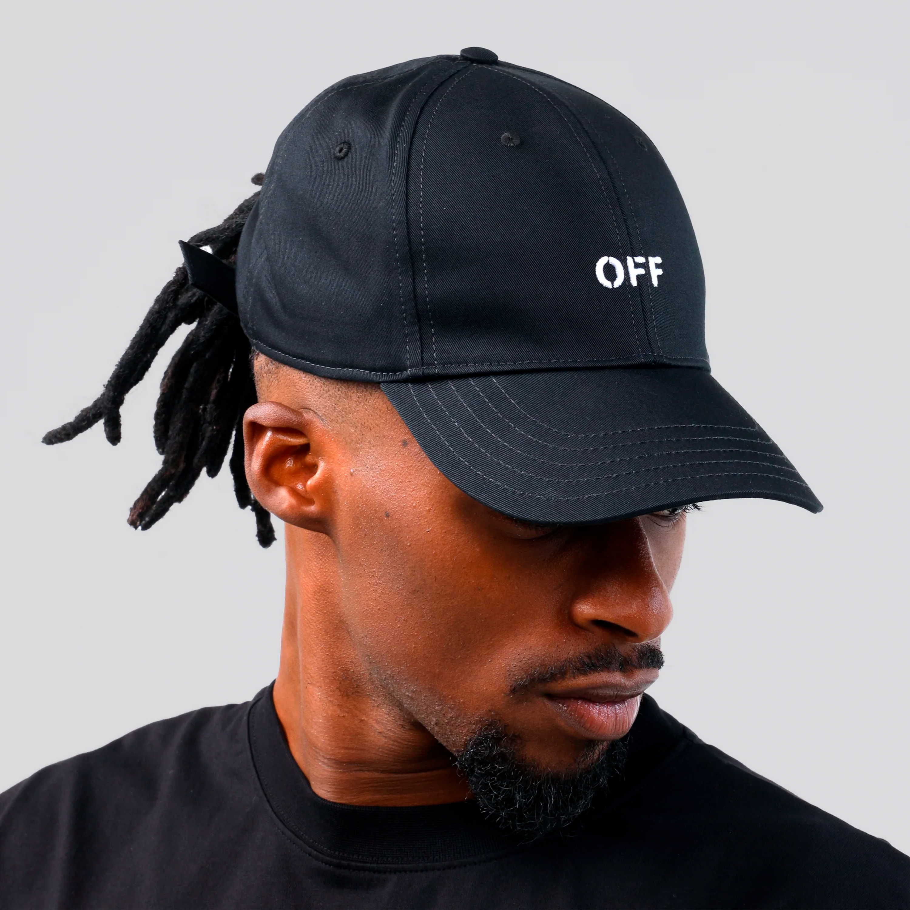 Gorra Negra Off-White Off Stamp