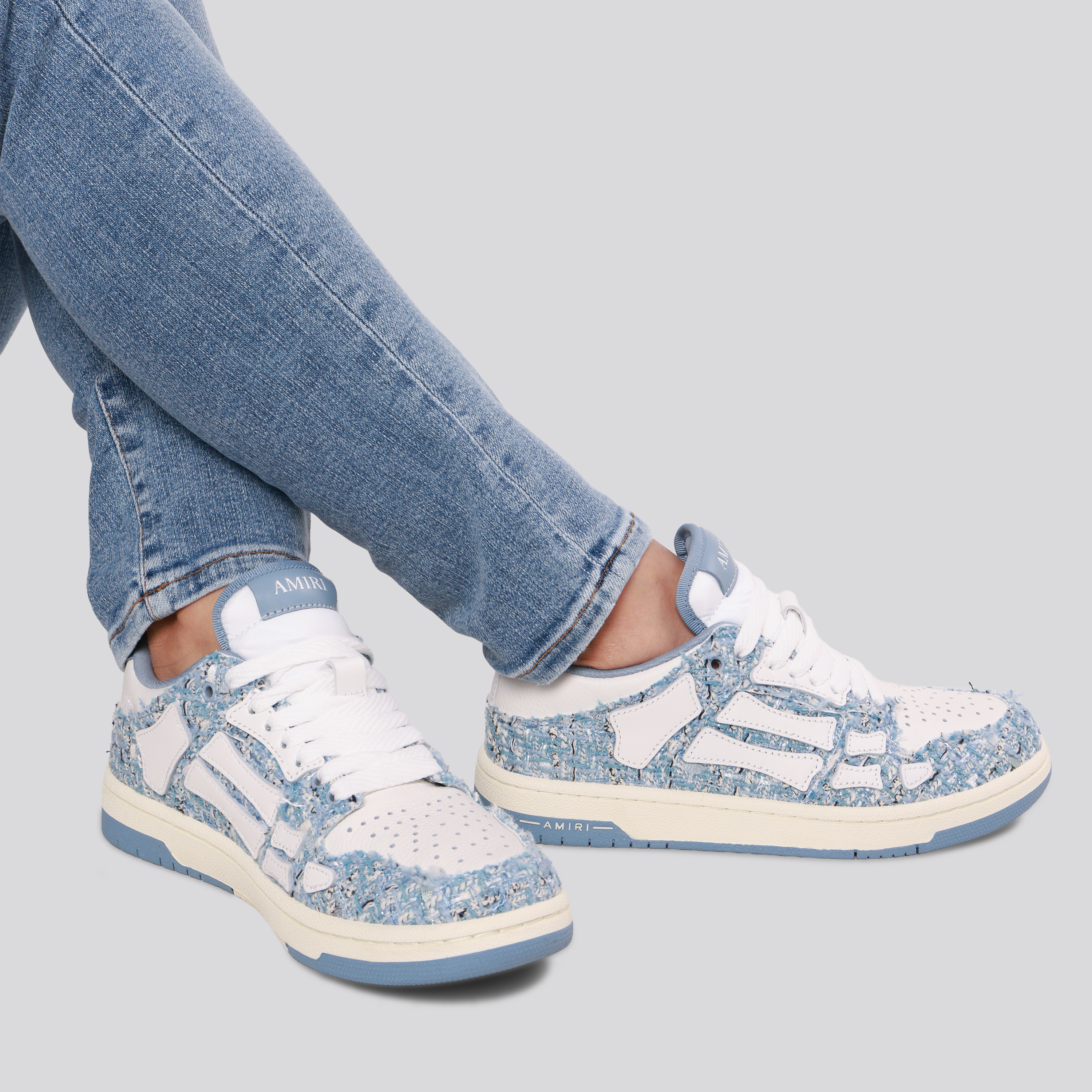 Sneakers Azules AMIRI Boucle Skel Top Low