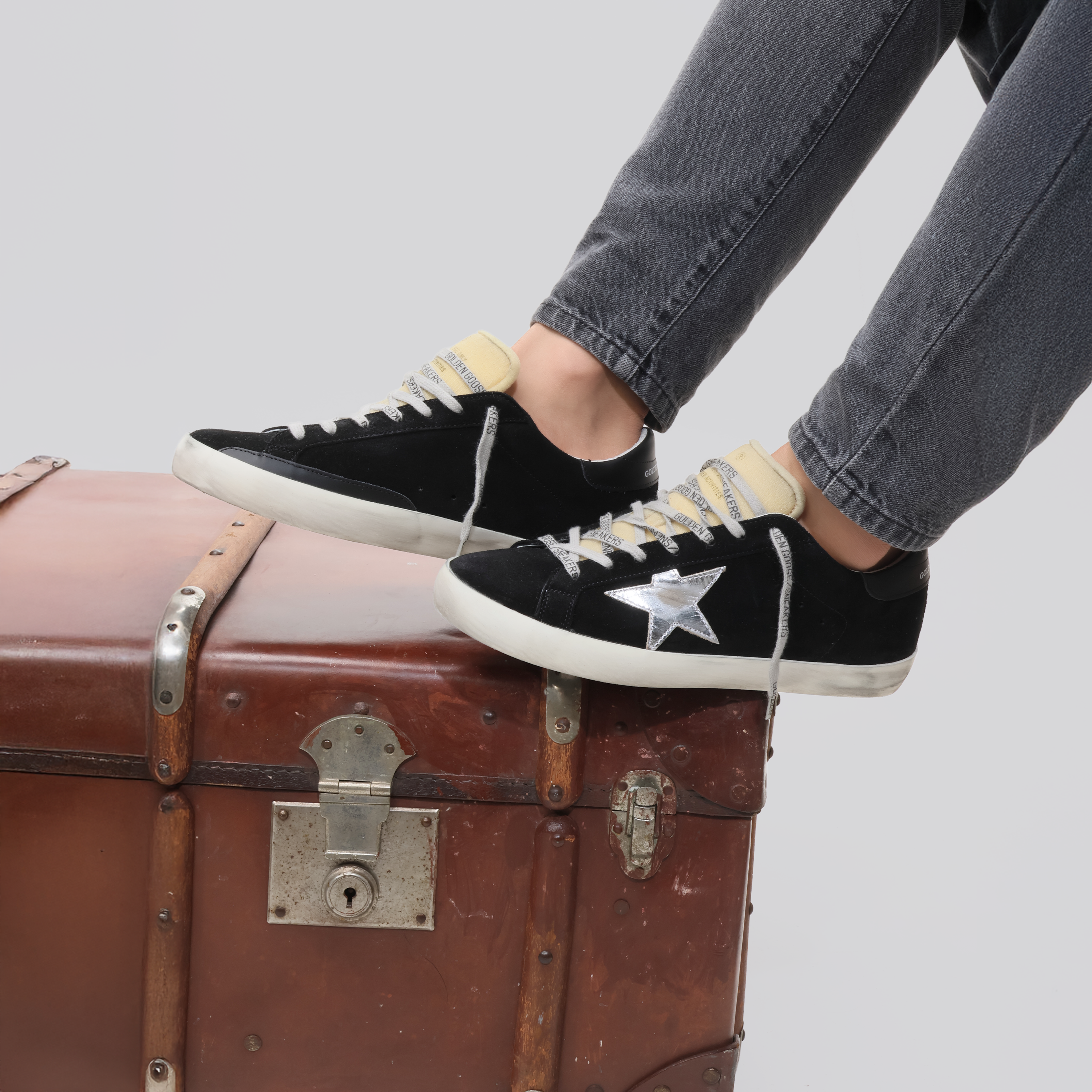 Sneakers Negros Golden Goose Super-Star Vce