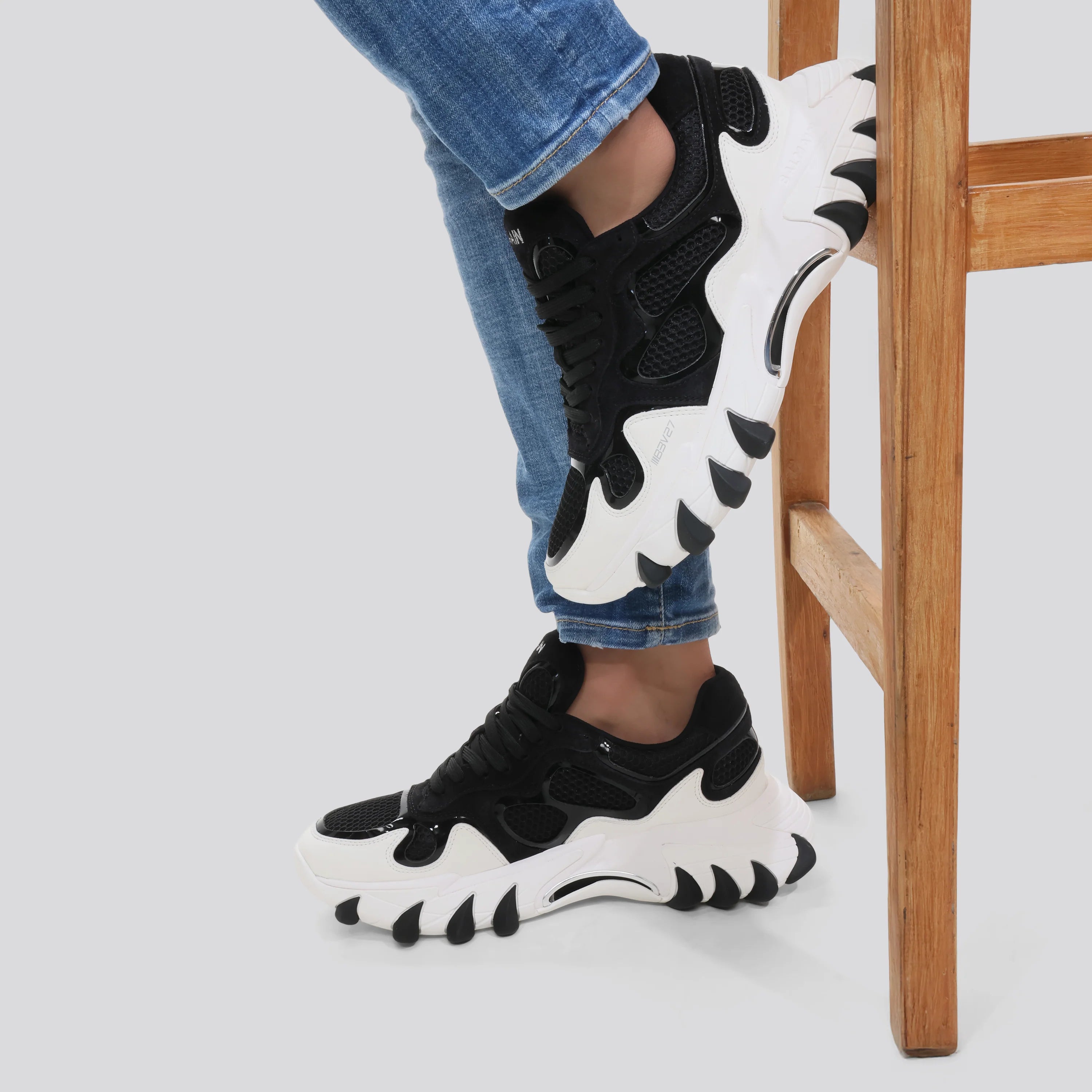 Sneakers Negros Balmain B-East-Rubberized