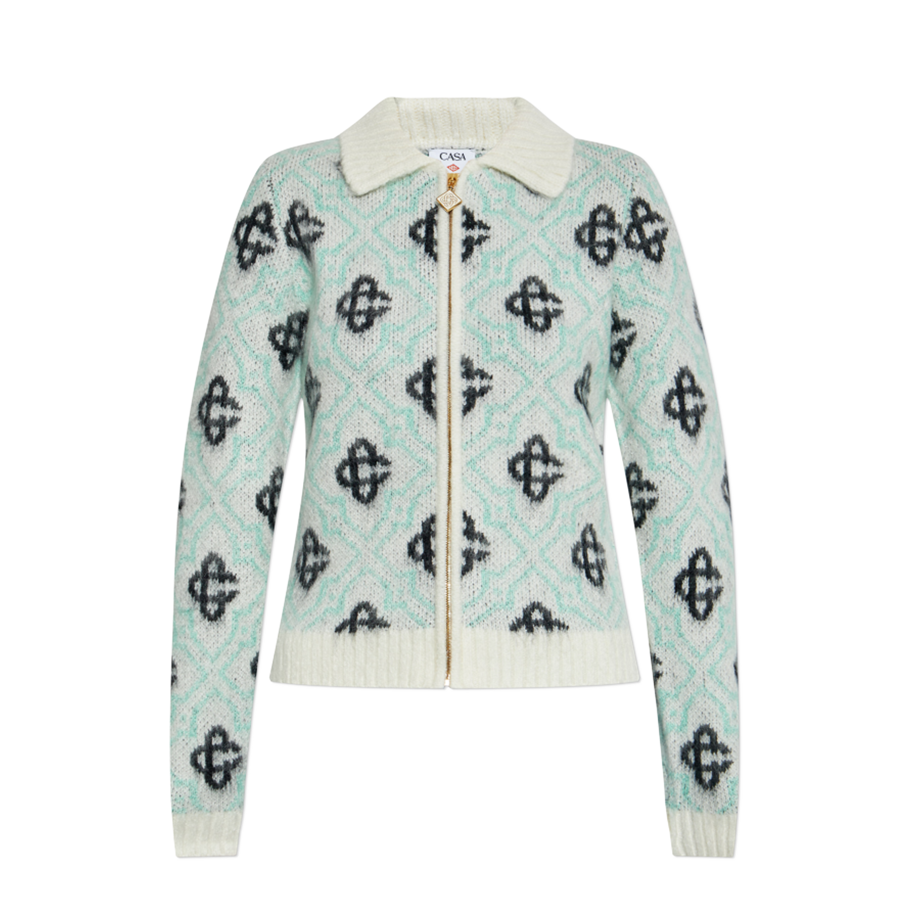Chaqueta Blanca Casablanca Monogram Zip