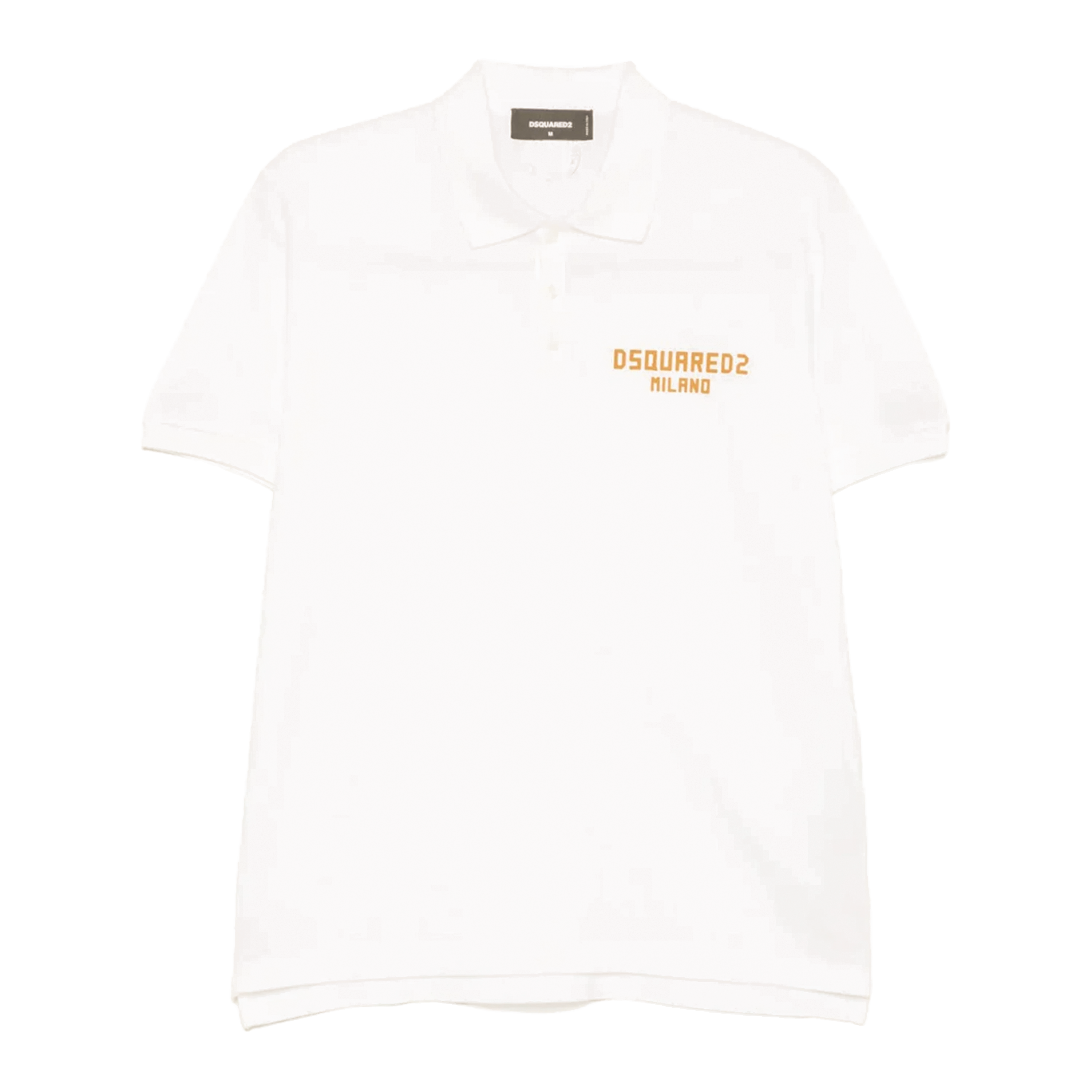 Camiseta Tipo Polo Blanca Dsquared2 Milano