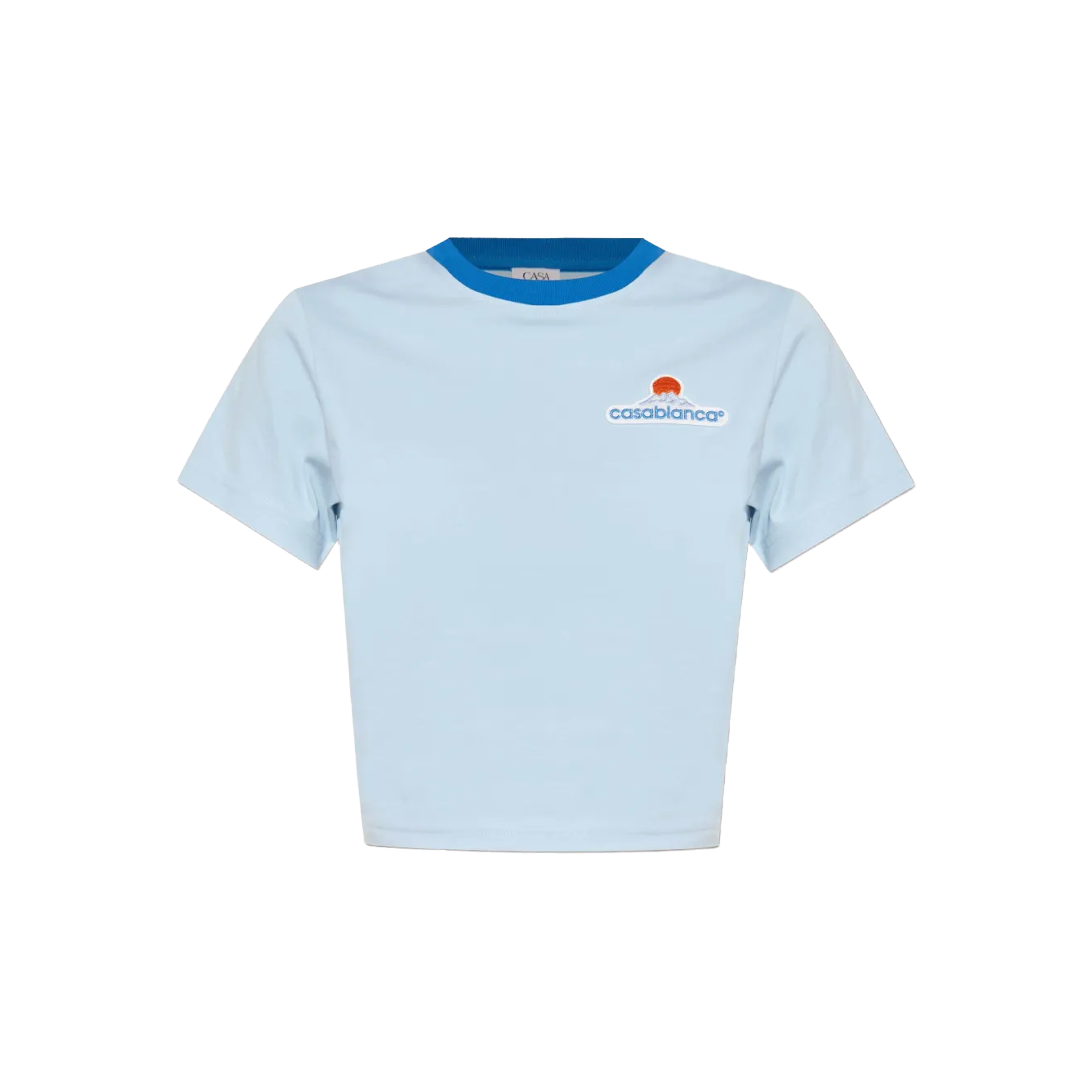 Camiseta Celeste Casablanca Montagne Patch