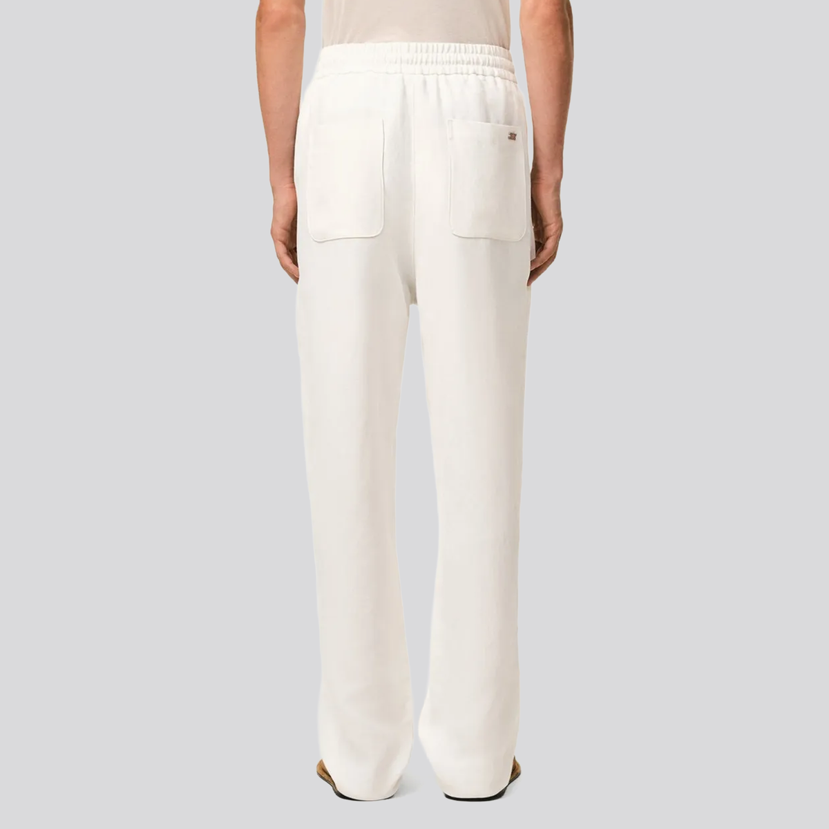 Pantalon Blanco Ami Paris Elasticated Linen