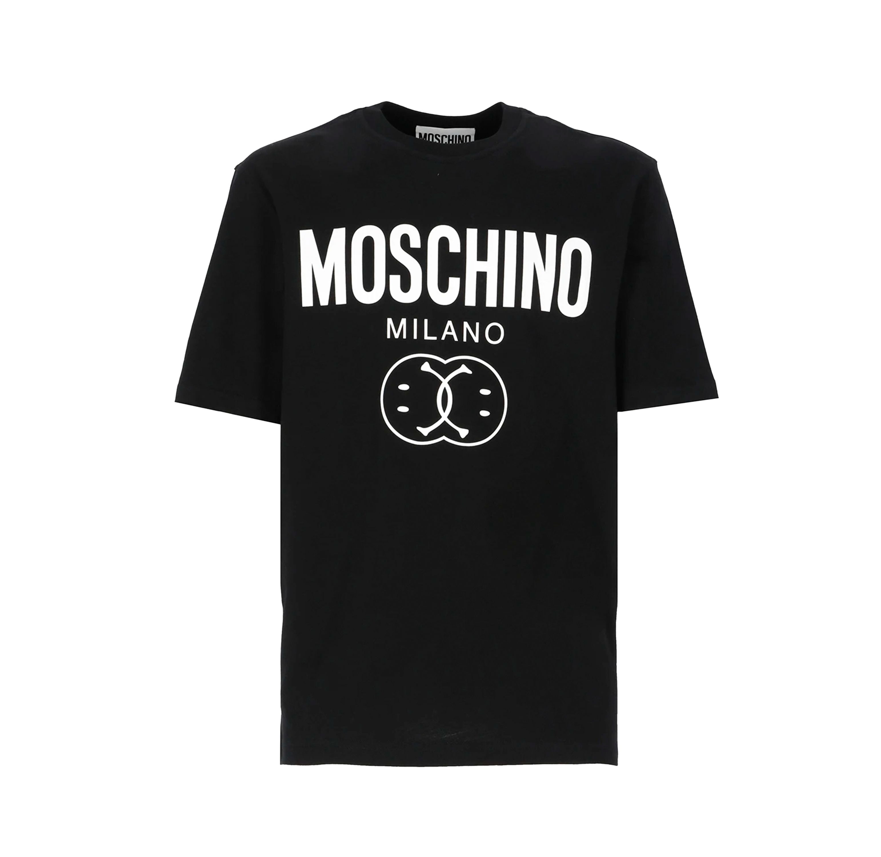 Camiseta Negra Moschino Couture Smile Faces Over