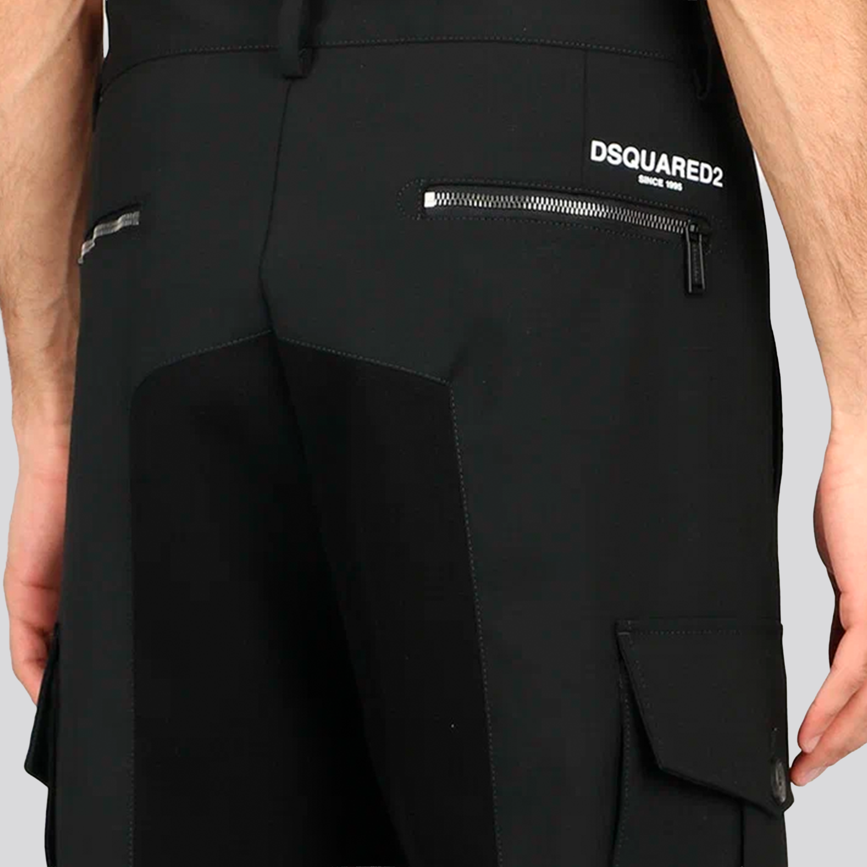Pantalón Negro Dsquared2 Cargo