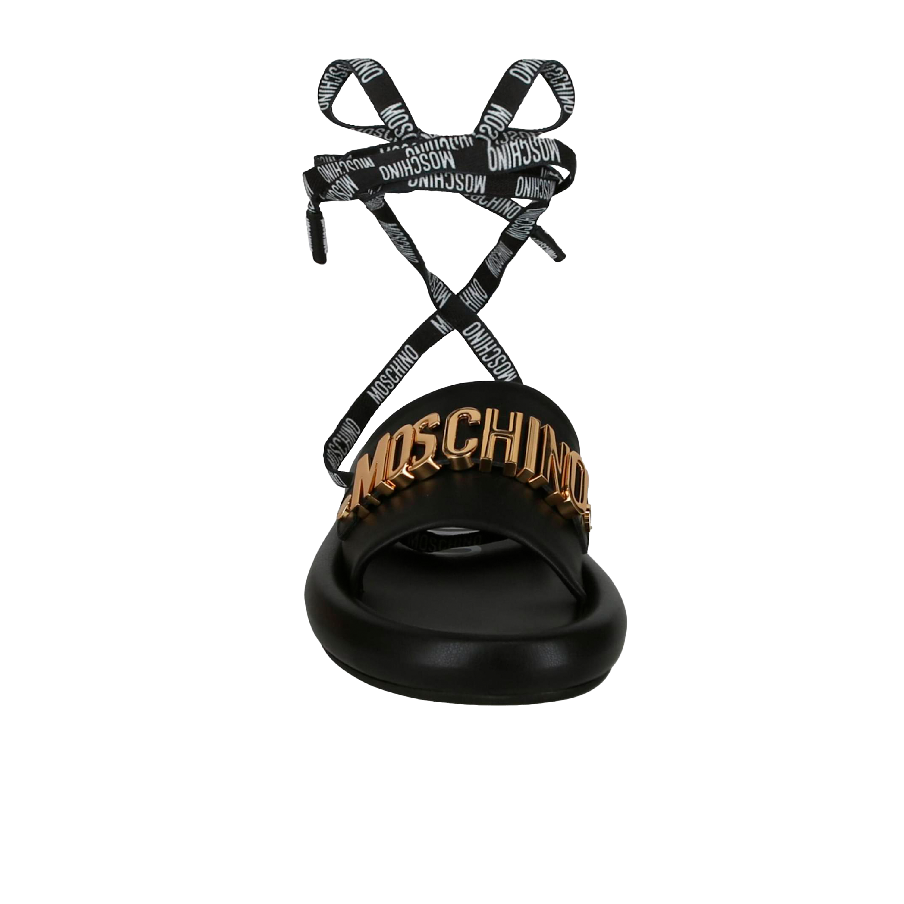 Sandalias Negras Moschino Laces