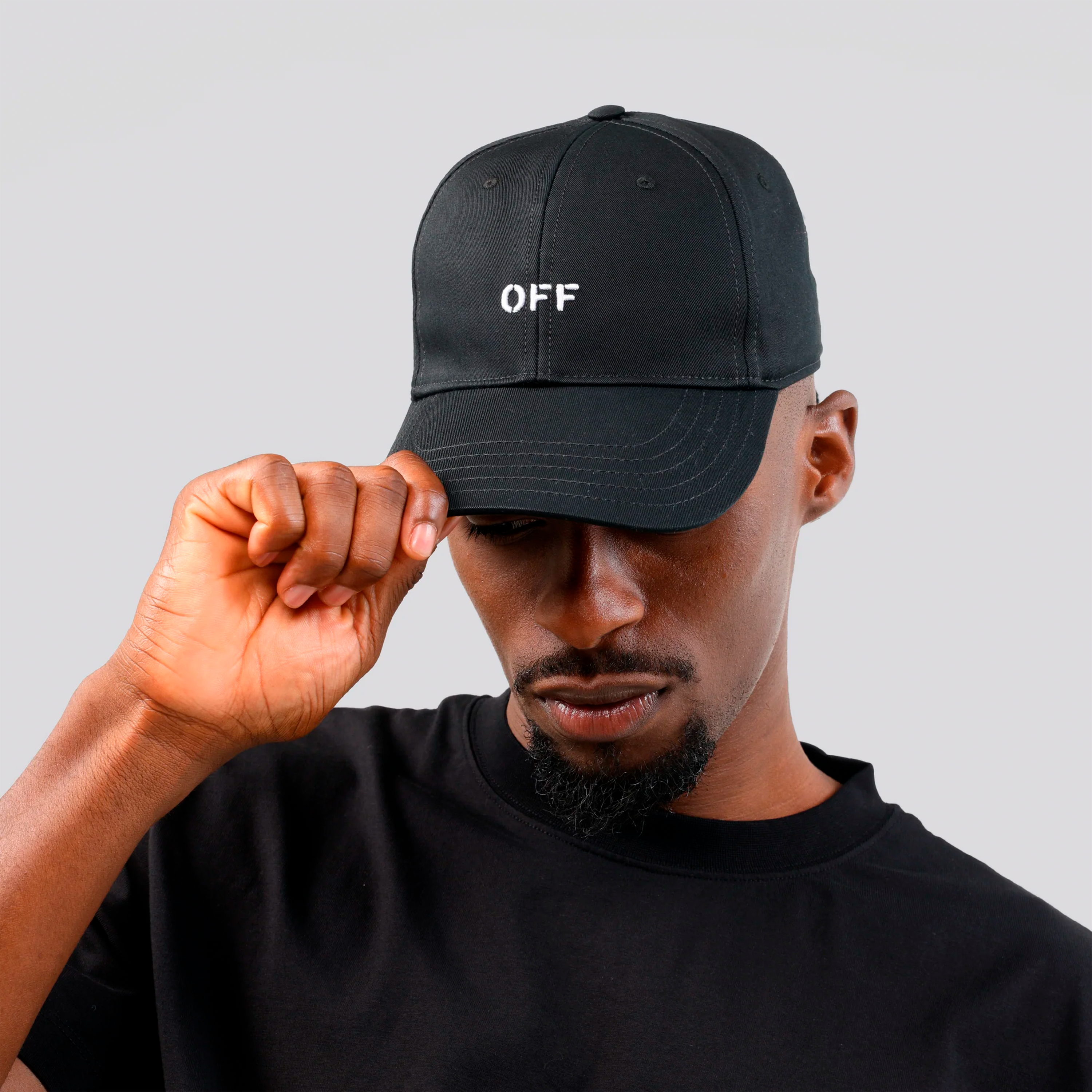 Gorra Negra Off-White Off Stamp