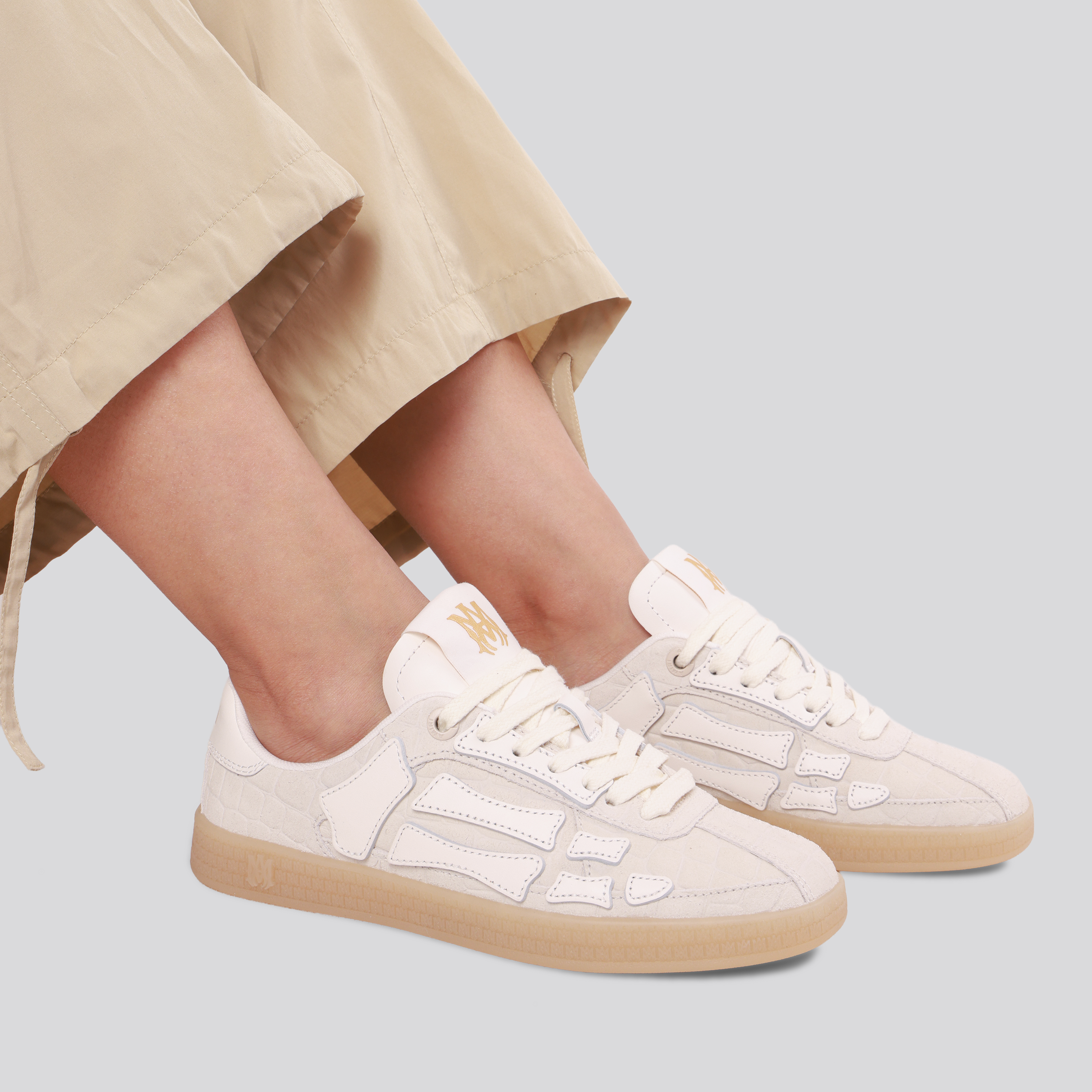 Sneakers Beige AMIRI Pacific Bones Croc