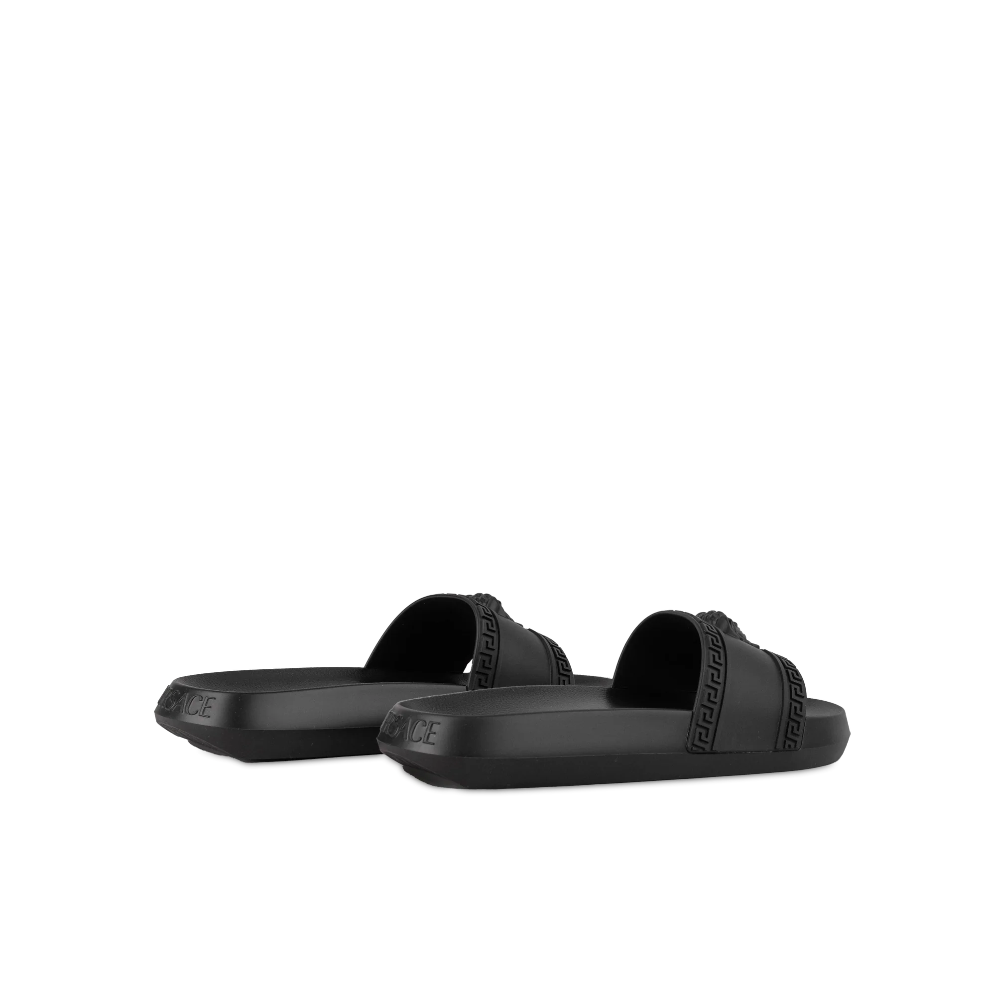 Sandalias Negras Versace Medusa