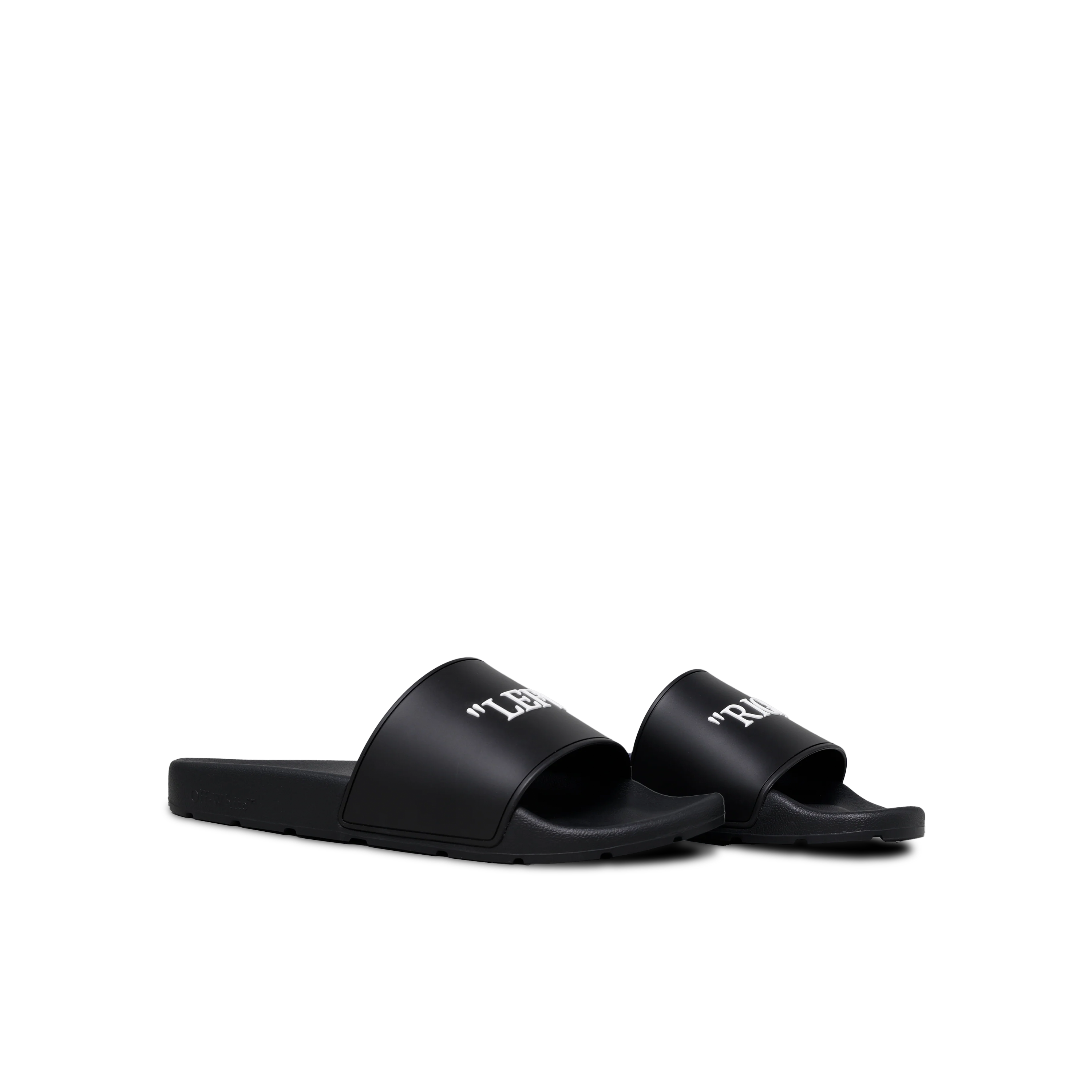 Sandalias Negras Off-White Quote