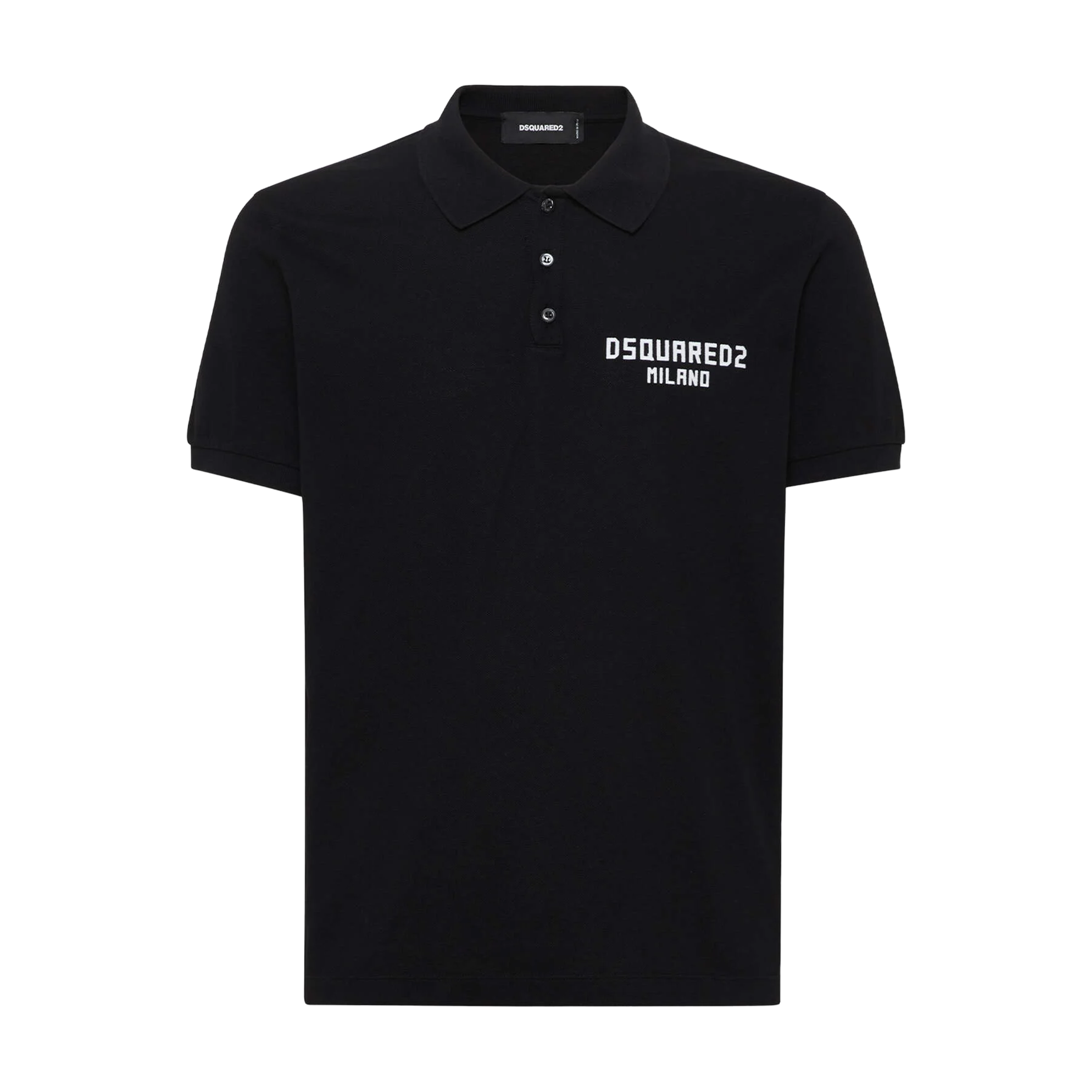 Camiseta Tipo Polo Negra Dsquared2 Milano
