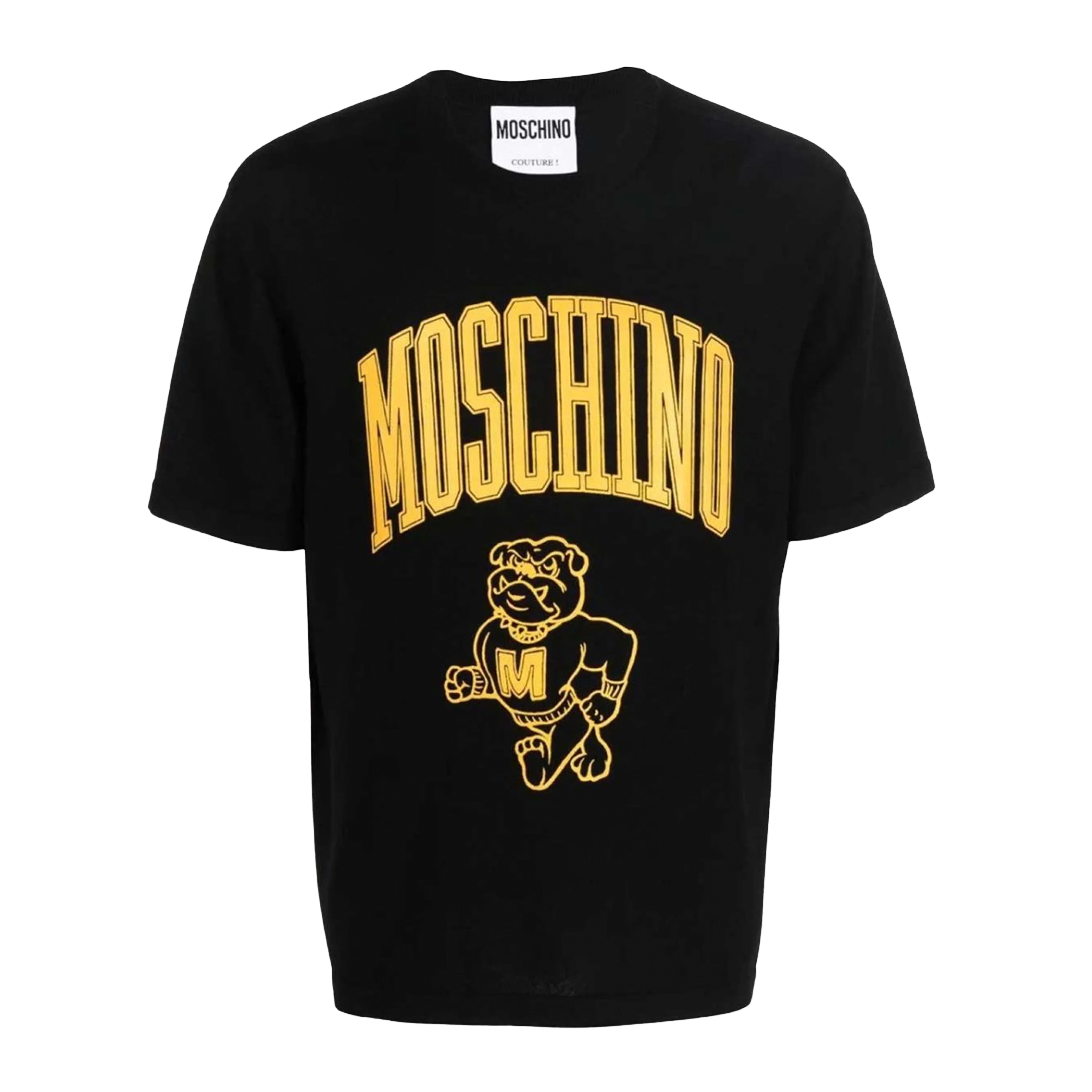 Camiseta Negra Moschino Couture Strong Dog