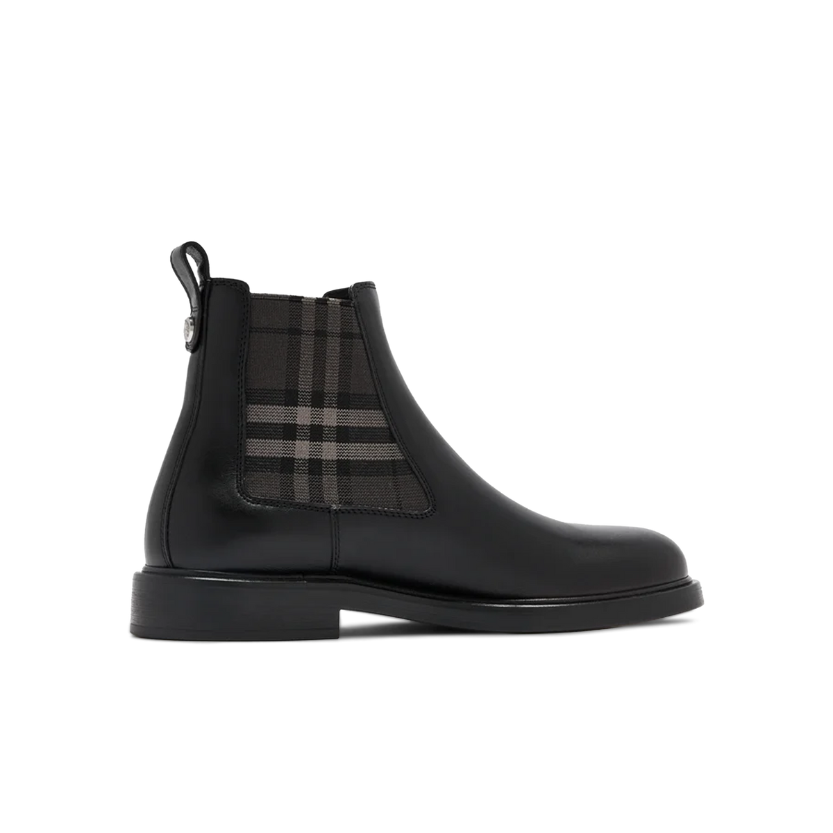 Botas Negras Burberry Vintage Check