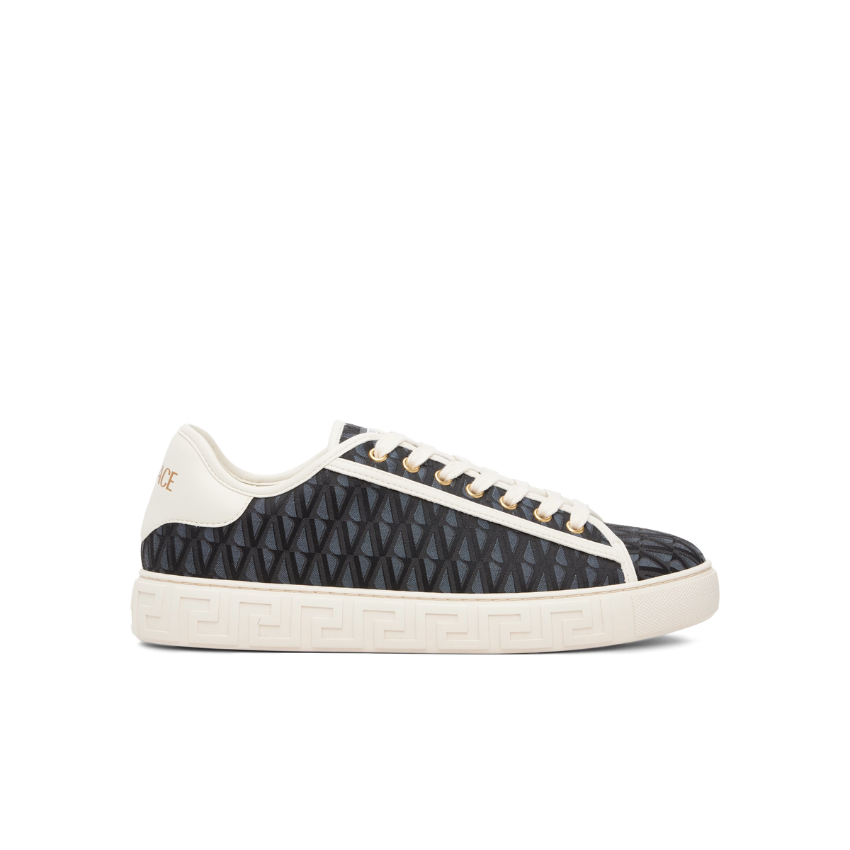 Sneakers Negros Versace Greca Jacquard