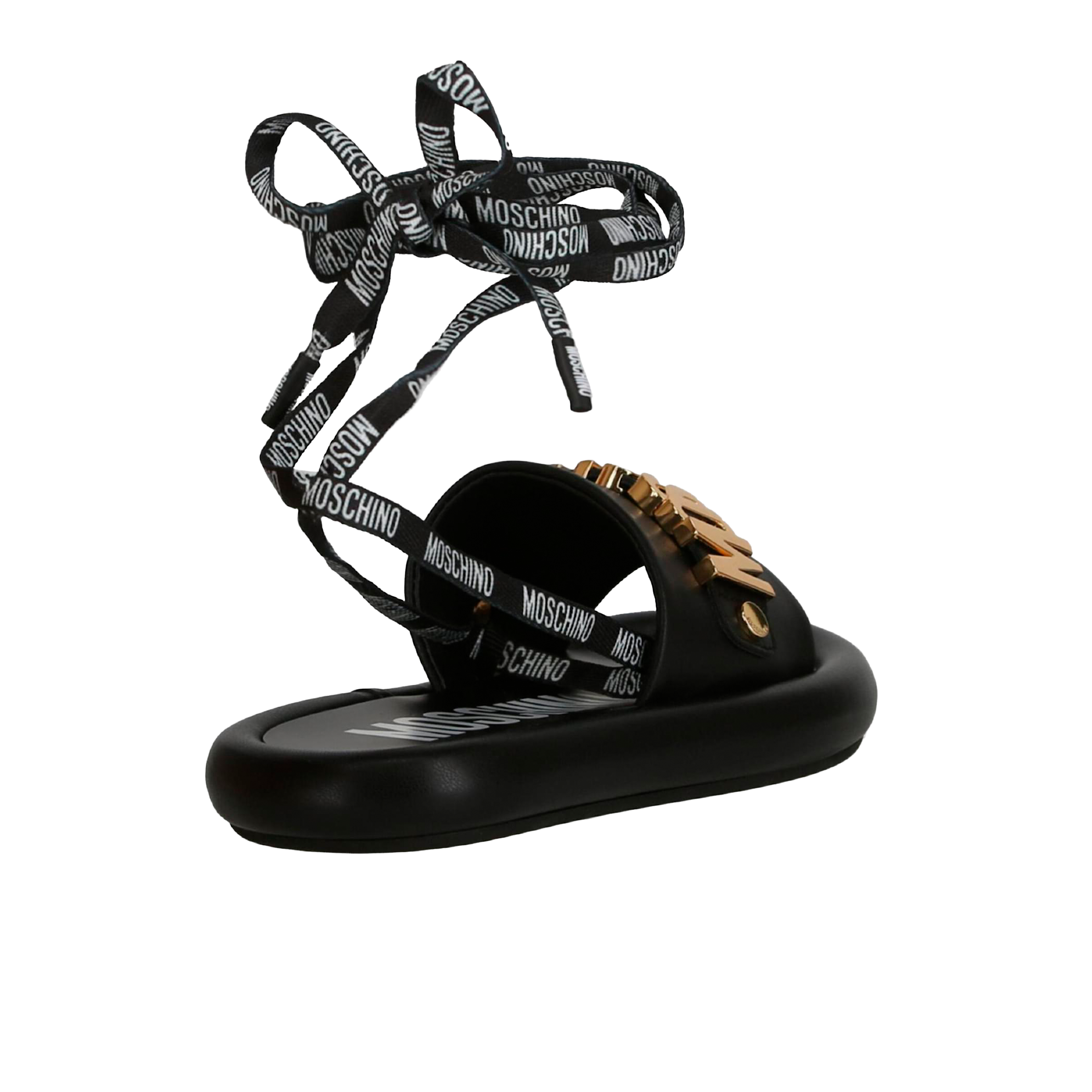 Sandalias Negras Moschino Laces