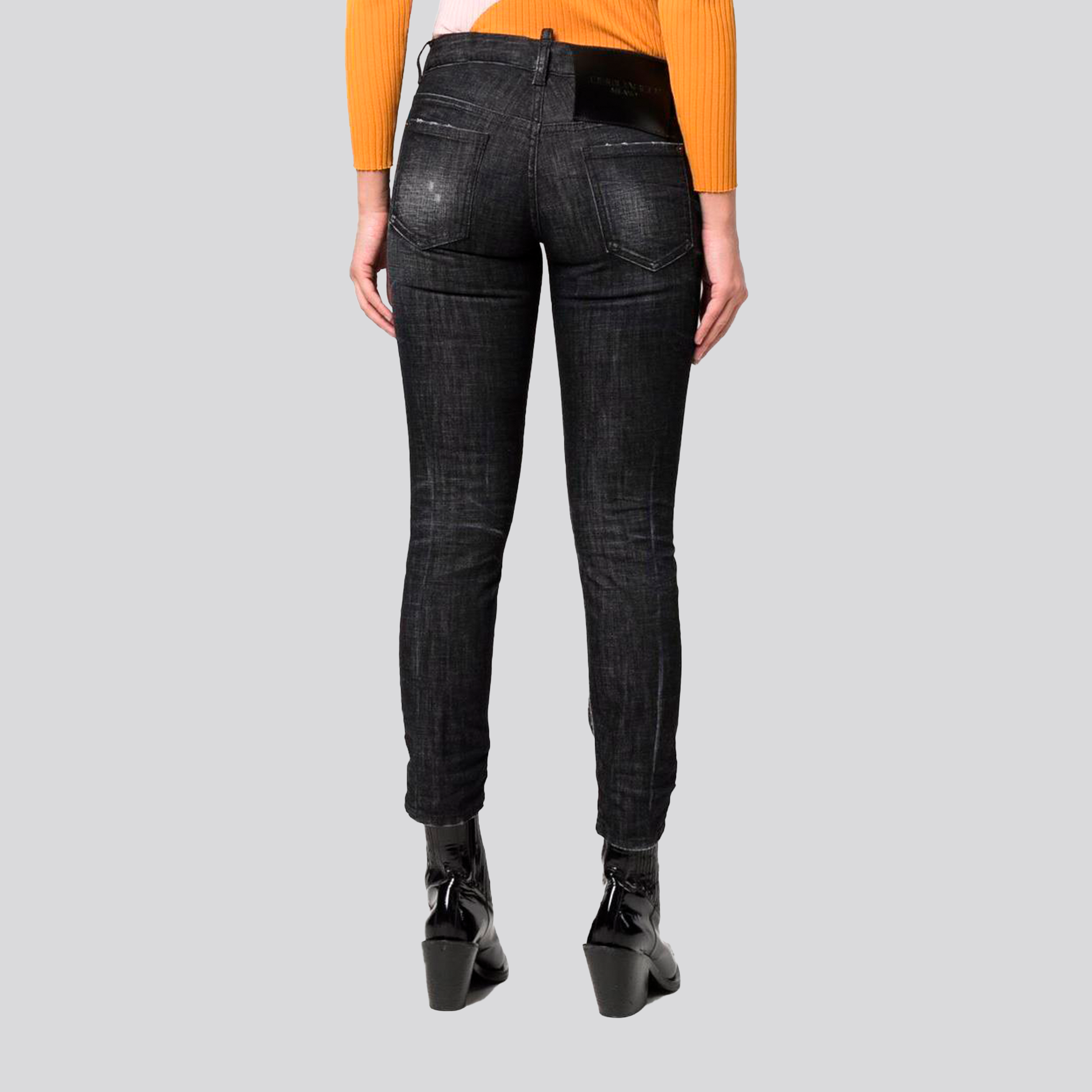 Jeans Negro Dsquared2 Capri