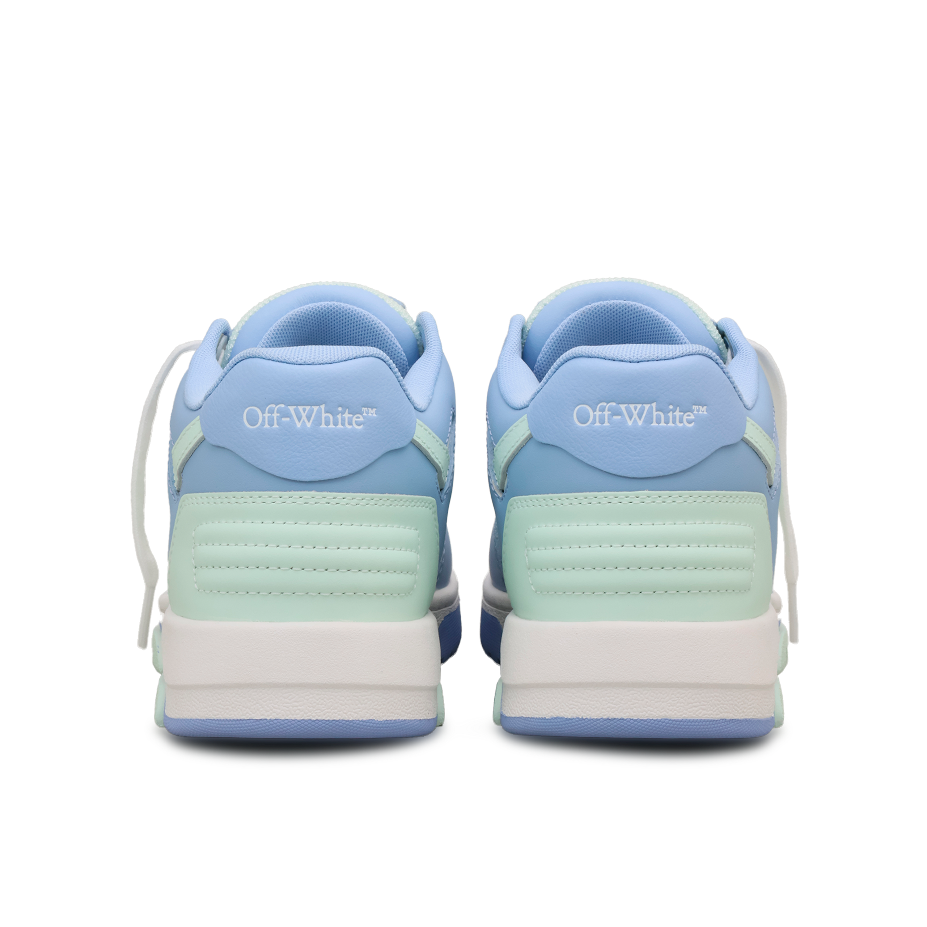 Sneakers Azules Off-White "OOO" Tricolor Dusty Blue - Baby Blue