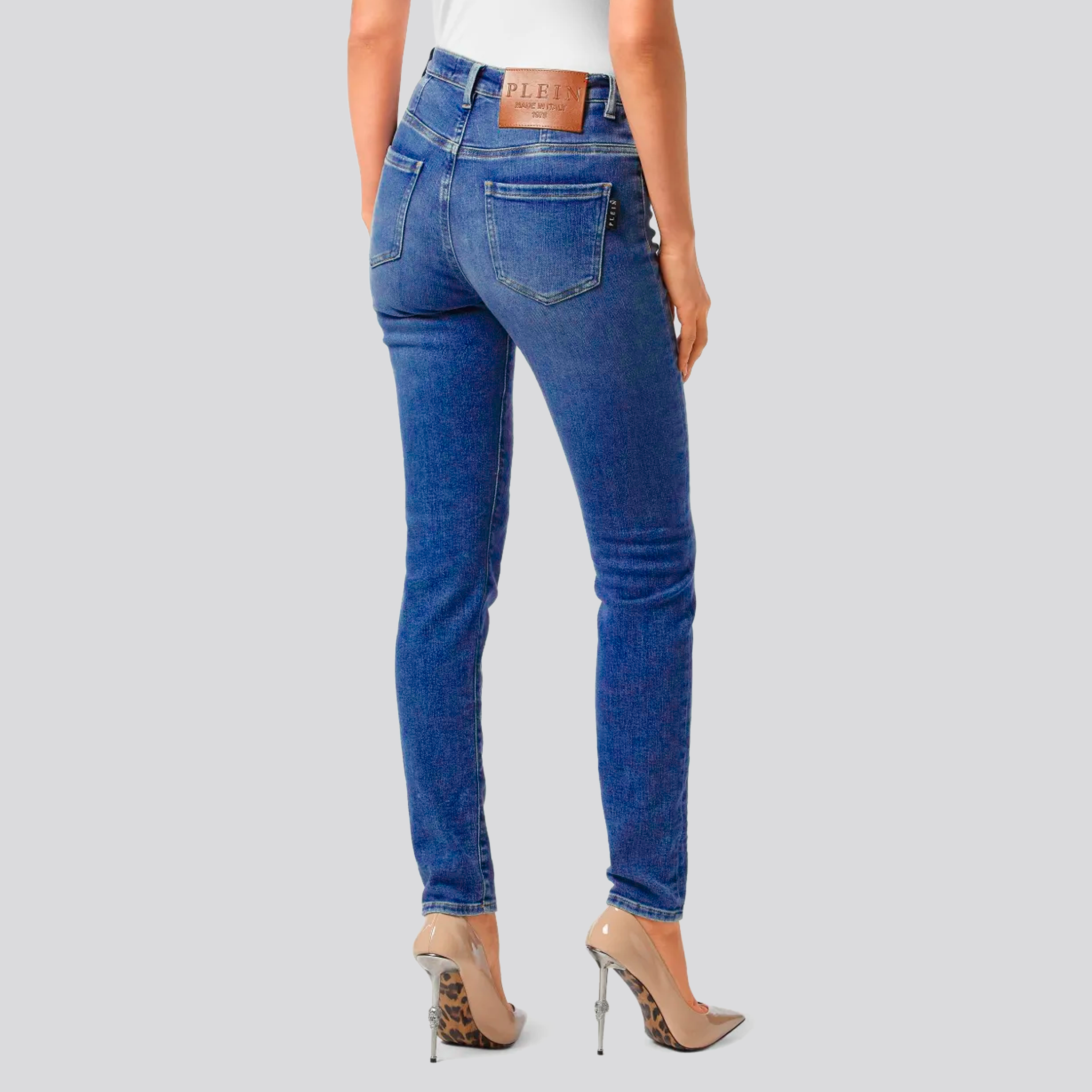 Jeans Negro Philipp Plein High Waist