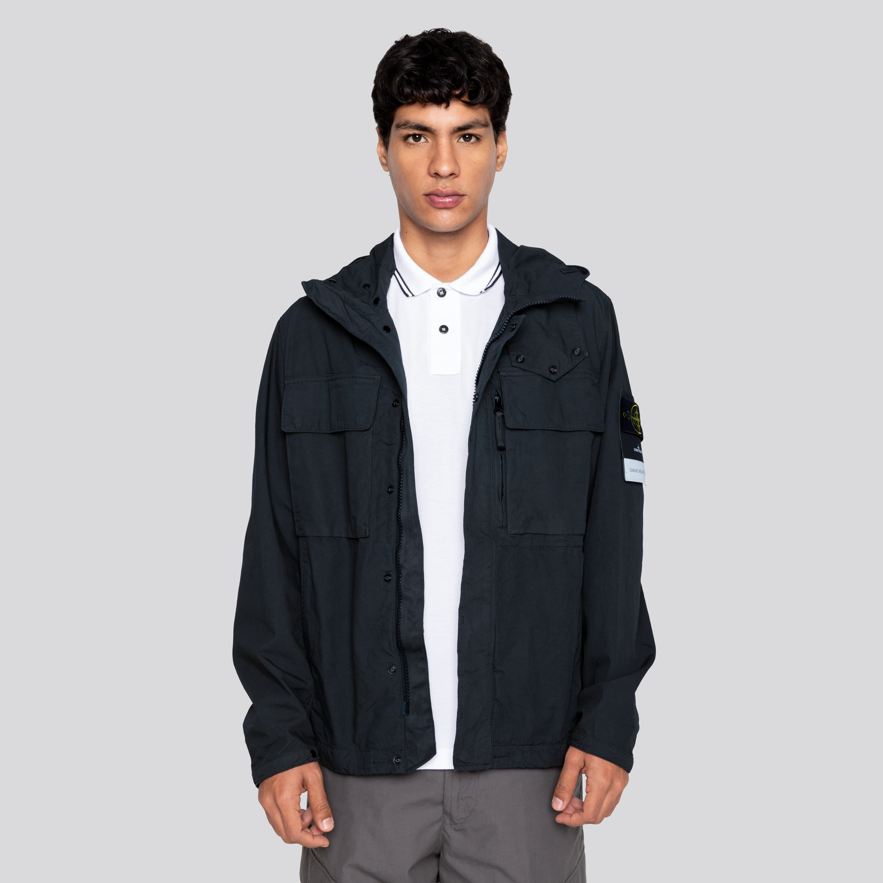 Chaqueta Azul Stone Island Multipockets