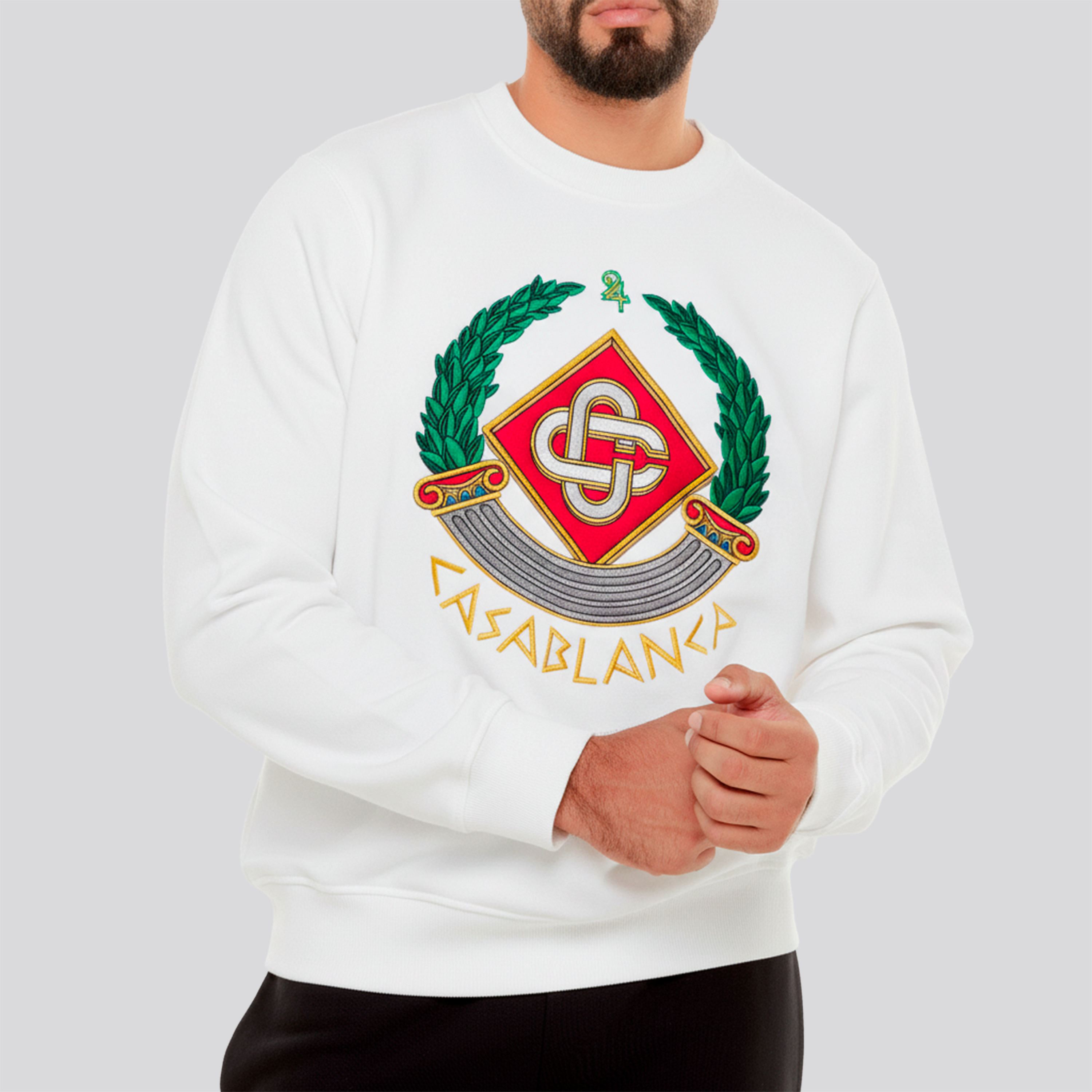 Buzo Blanco Casablanca Crest