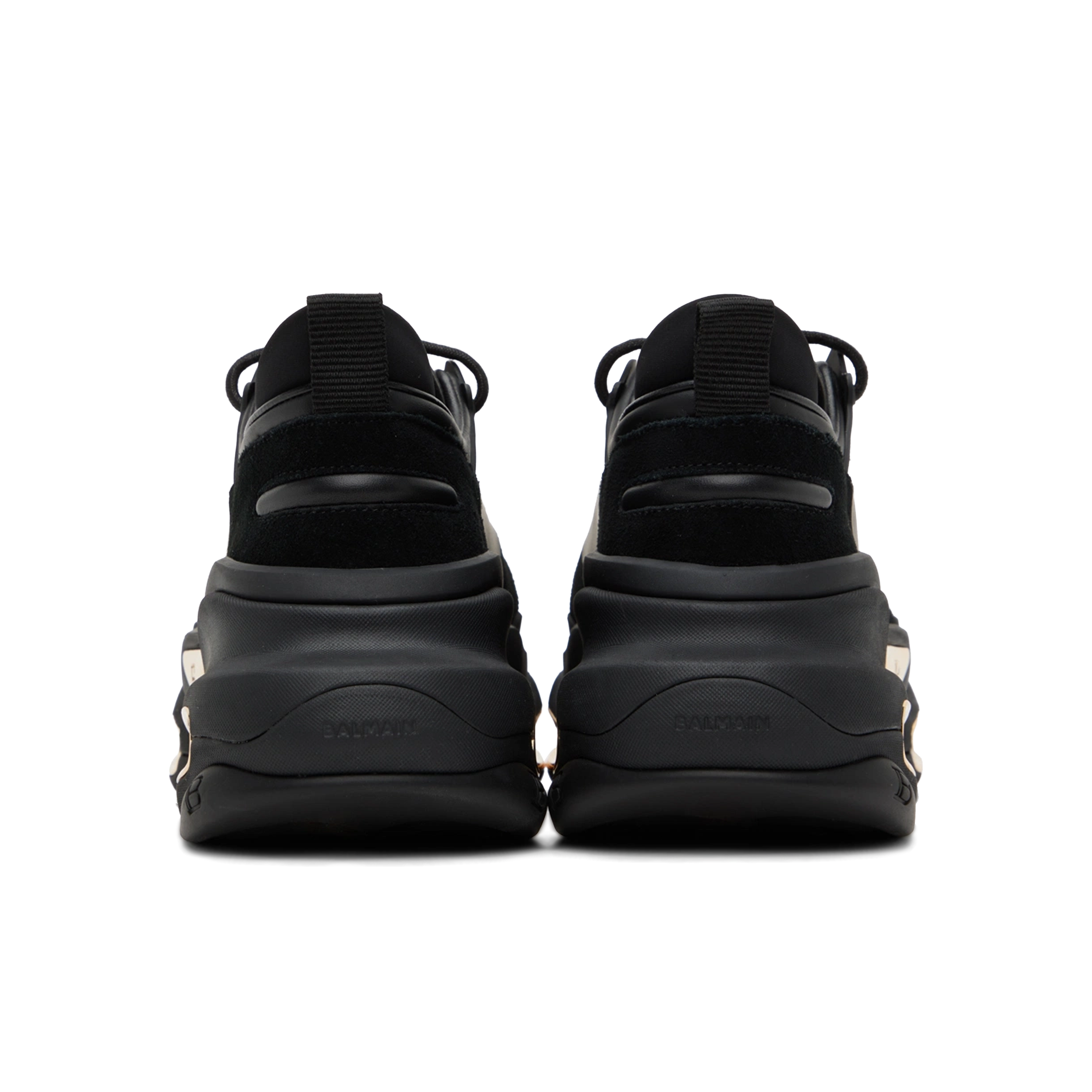 Sneakers Negros Balmain B-Bold Low-Cuir Gomme