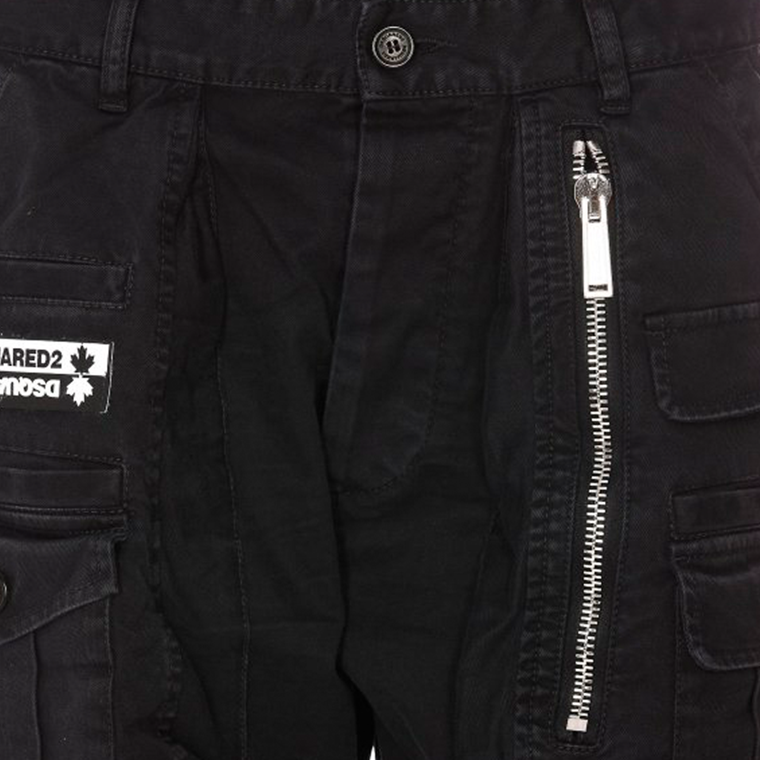 Pantalón Negro Dsquared2 Cargo