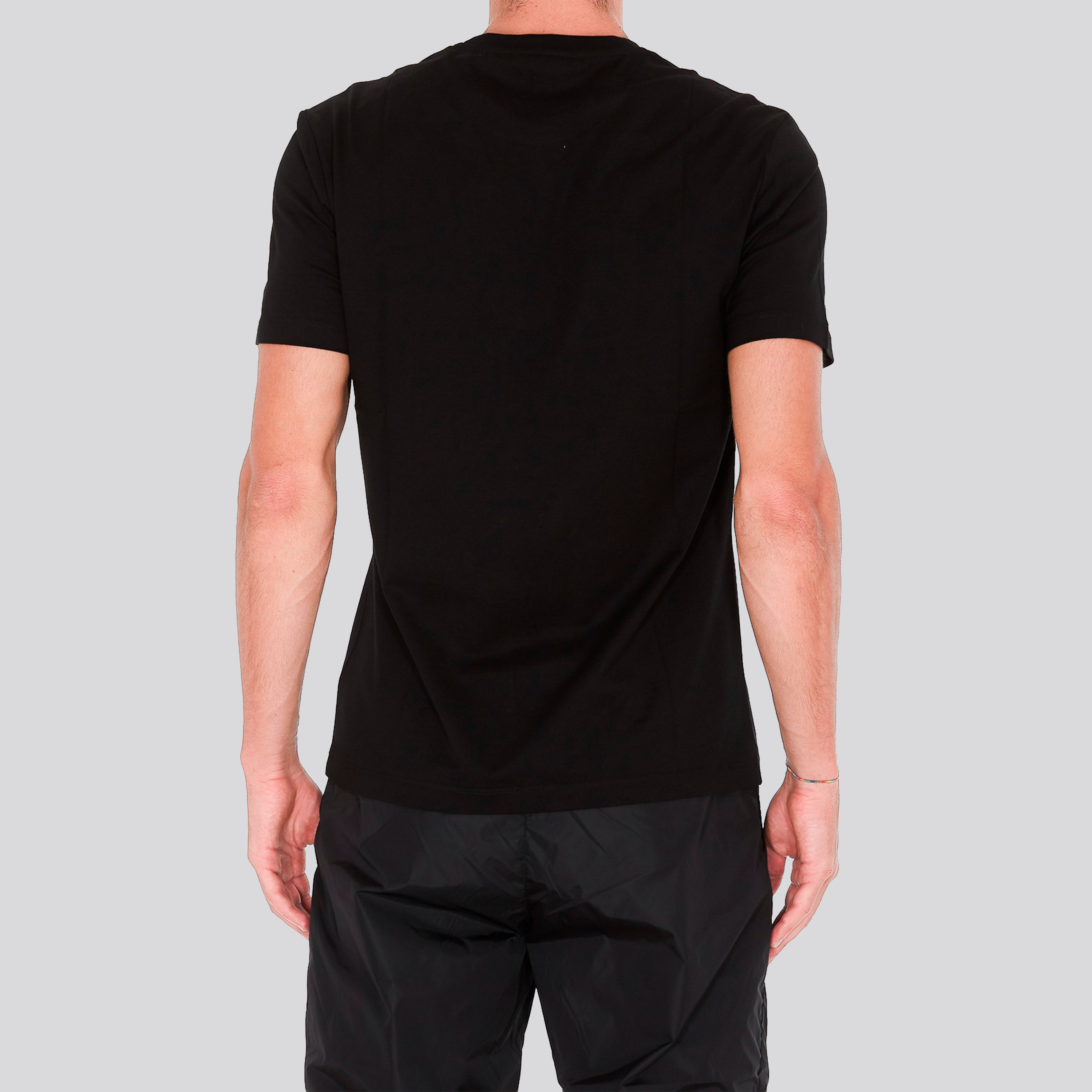 Camiseta Negra Gianni Versace Logo Medusa