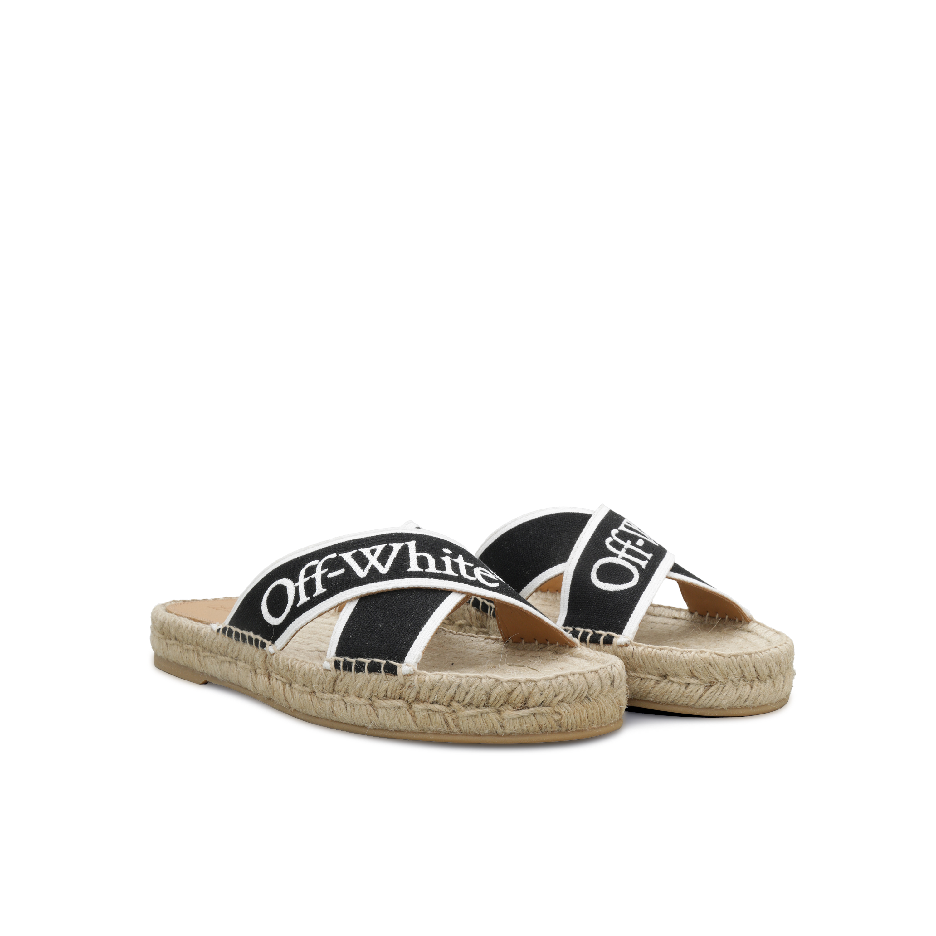 Sandalias Negras Off-White Criss Cross