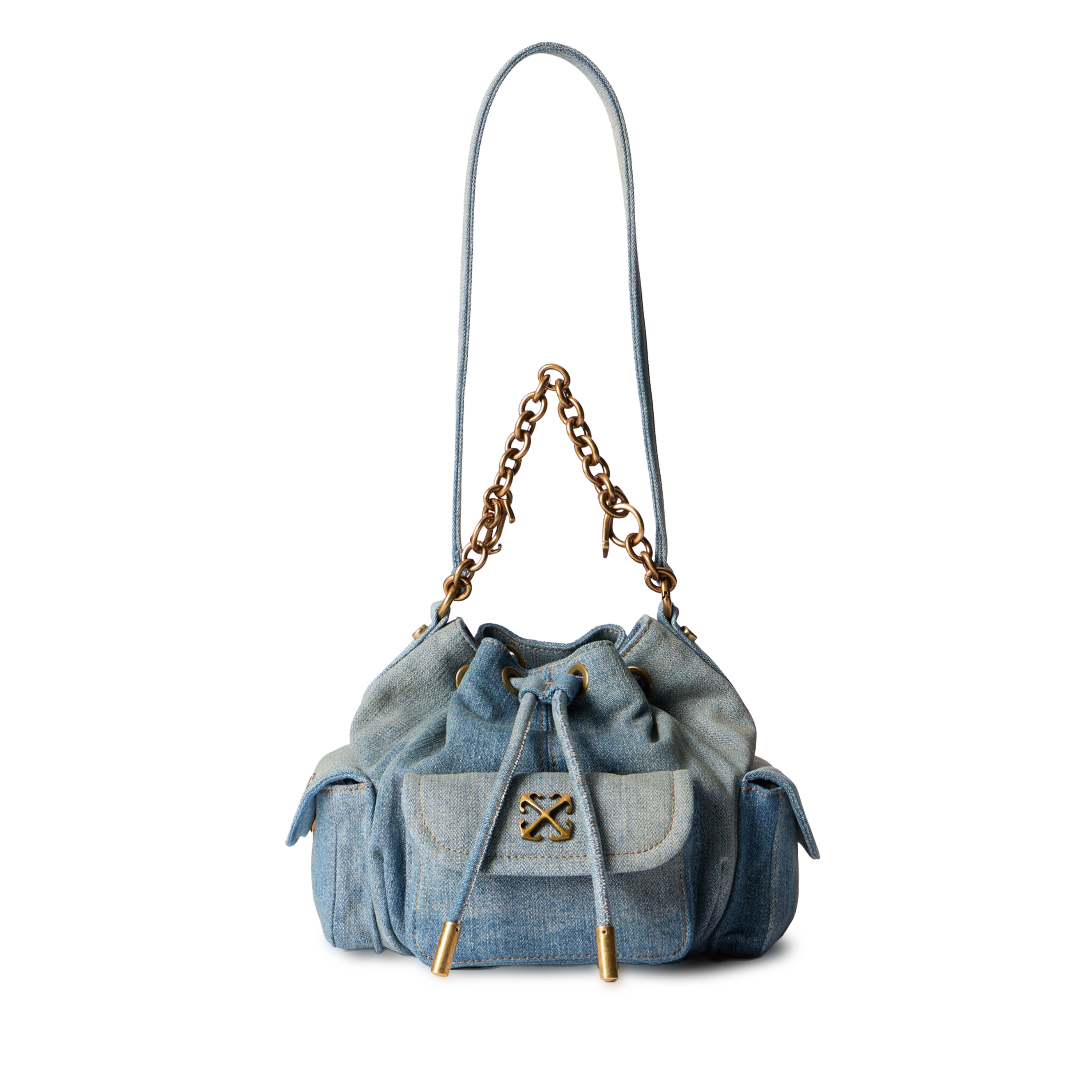Cartera Denim Off-White Dumbo