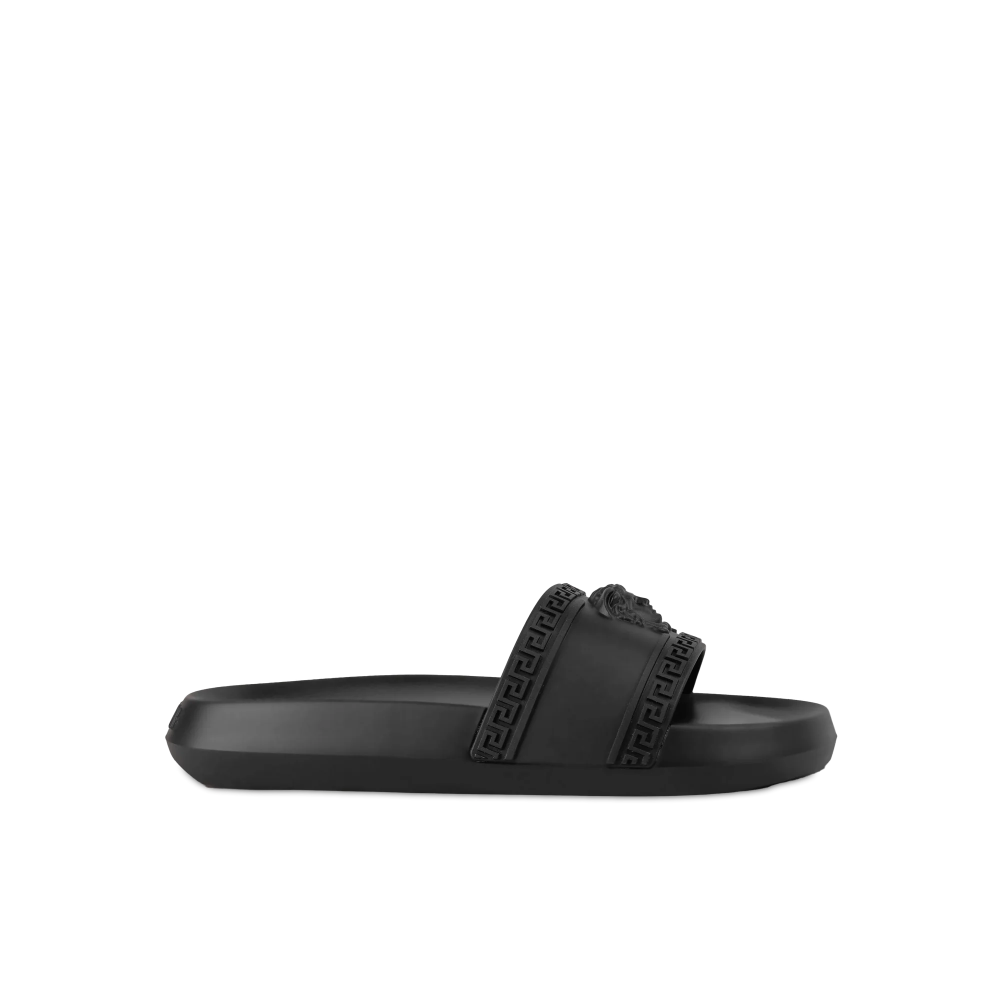 Sandalias Negras Versace Medusa