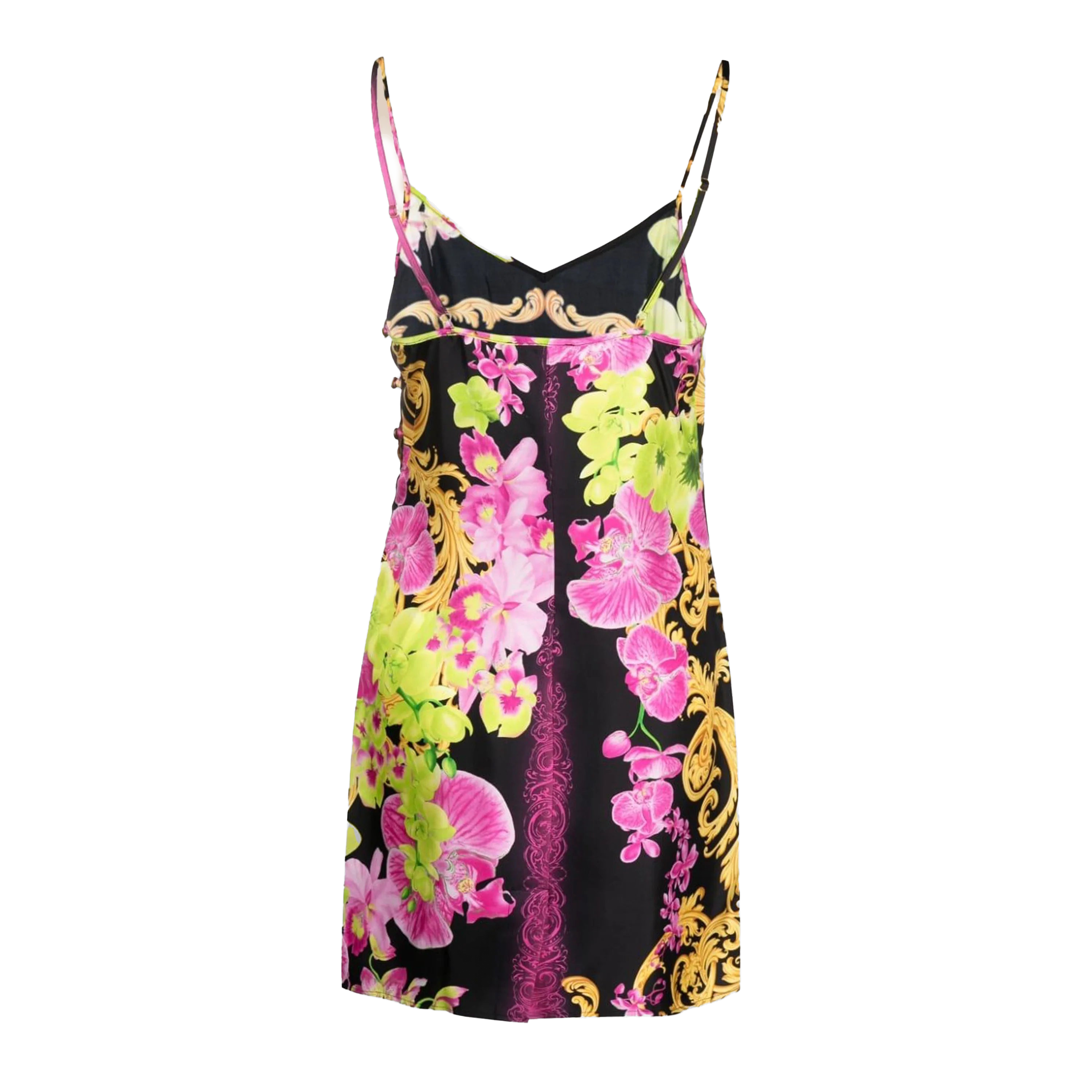 Vestido Multicolor Versace Pink Medusa