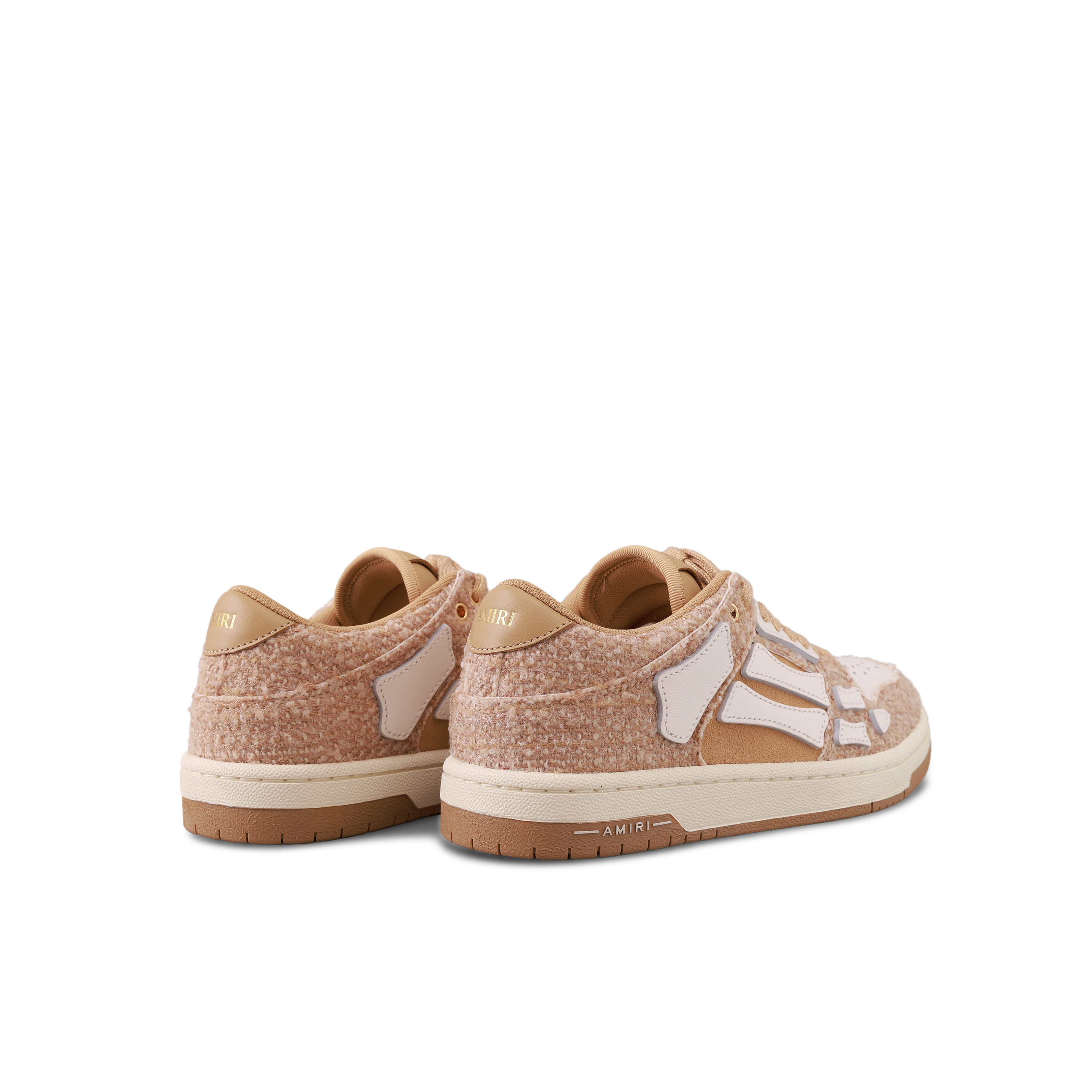Sneakers Taupe AMIRI Boucle Skel Top Low